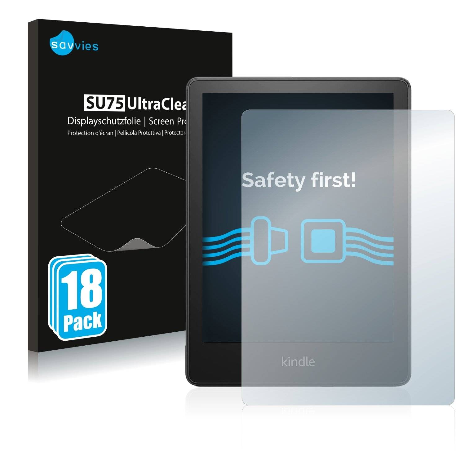 18x Savvies SU75 Displayschutzfolie für Amazon Kindle Paperwhite 2021 (11.