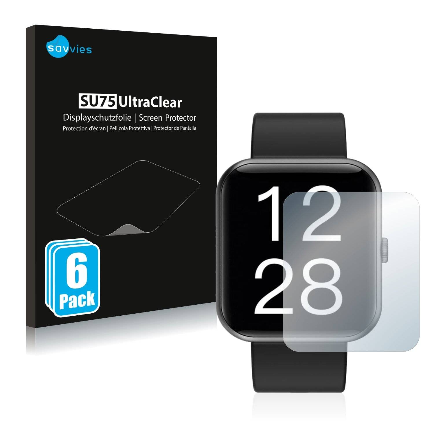 6x Savvies SU75 Displayschutzfolie für Ideapro