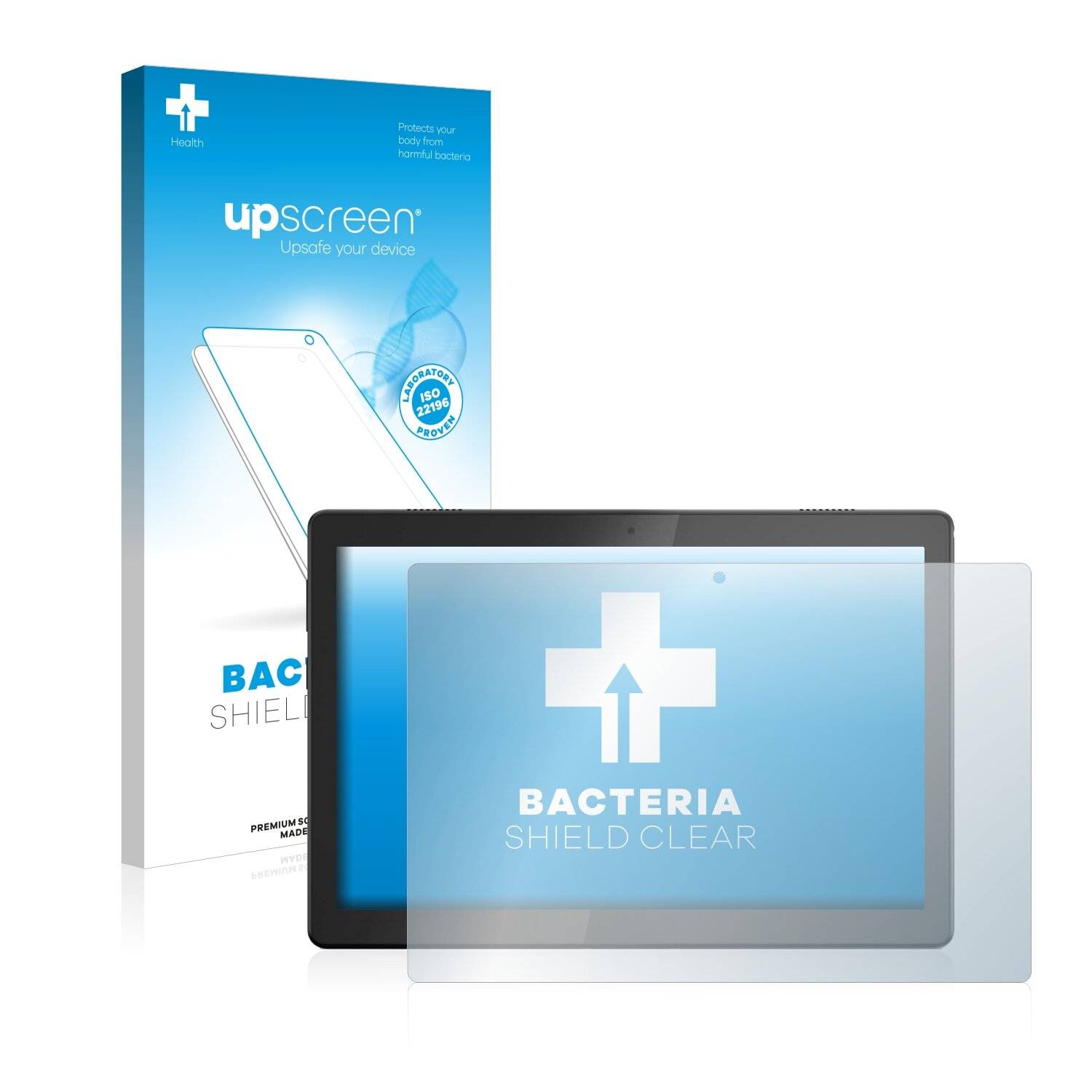 upscreen Bacteria Shield Clear Premium Antibakterielle Displayschutzfolie für Lenovo Tab M10