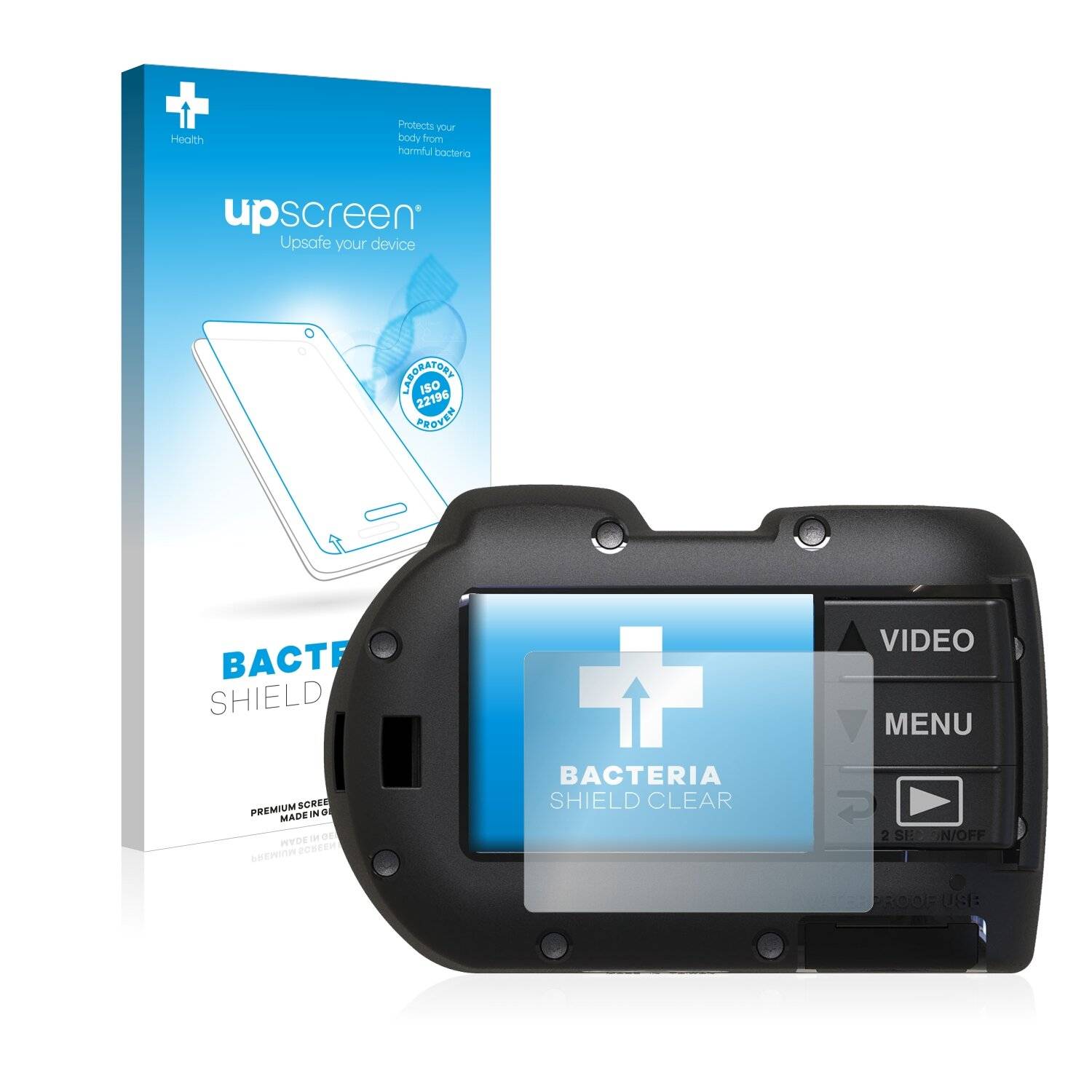 upscreen Bacteria Shield Clear Premium Antibakterielle Displayschutzfolie für SeaLife Micro
