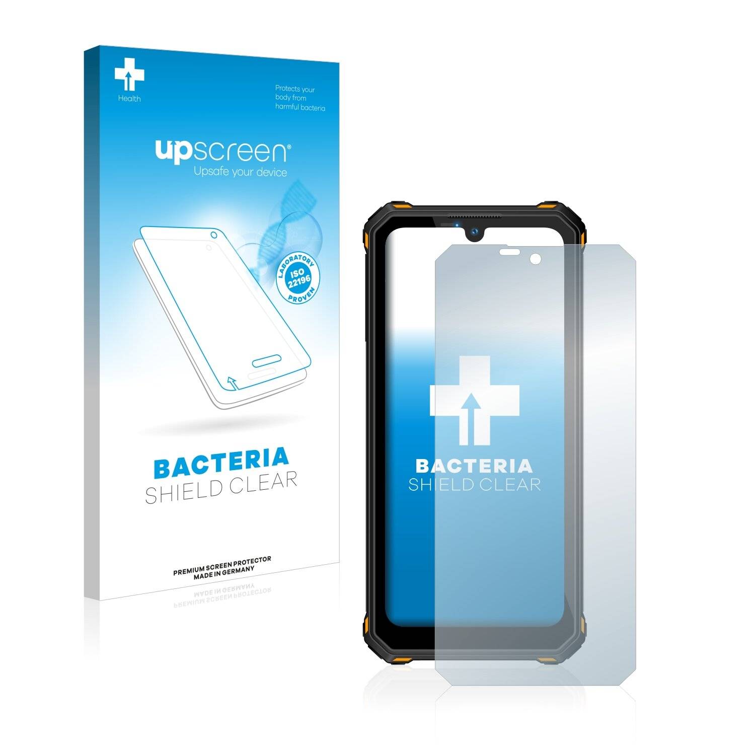 upscreen Bacteria Shield Clear Premium Antibakterielle Displayschutzfolie für Oukitel WP15