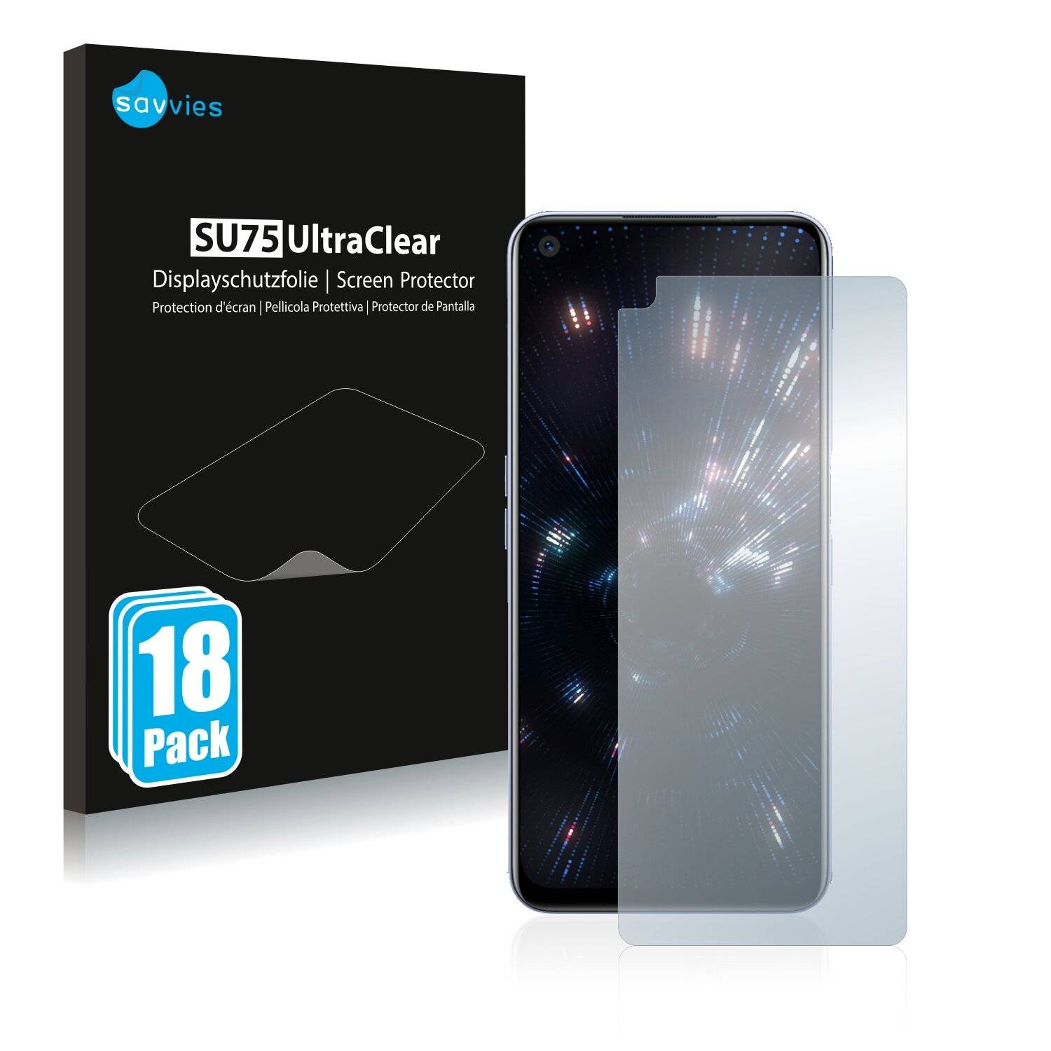 18x Savvies SU75 Displayschutzfolie für Realme Narzo 30 Pro