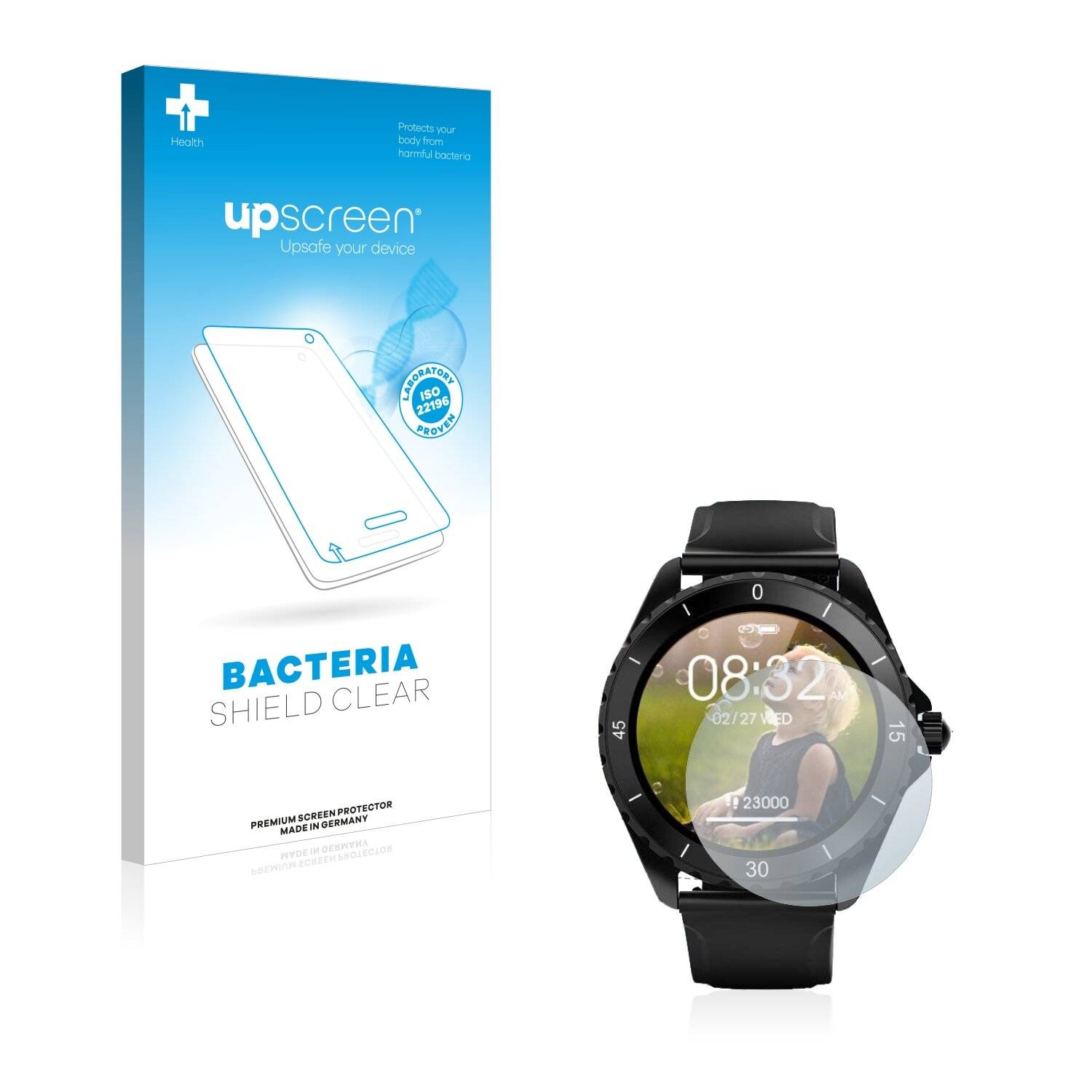 upscreen Bacteria Shield Clear Premium Antibakterielle Displayschutzfolie für Elegiant