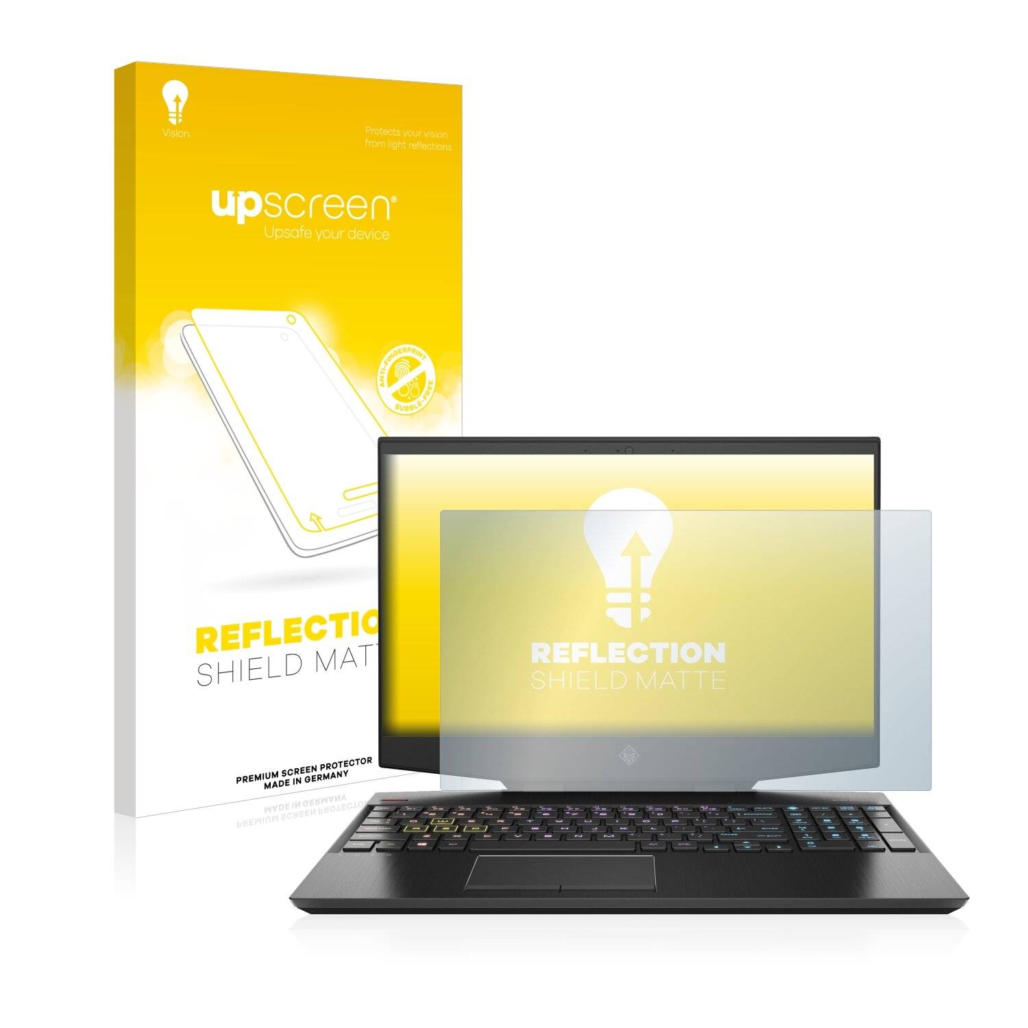 upscreen Reflection Shield Matte Premium Displayschutzfolie für HP Omen