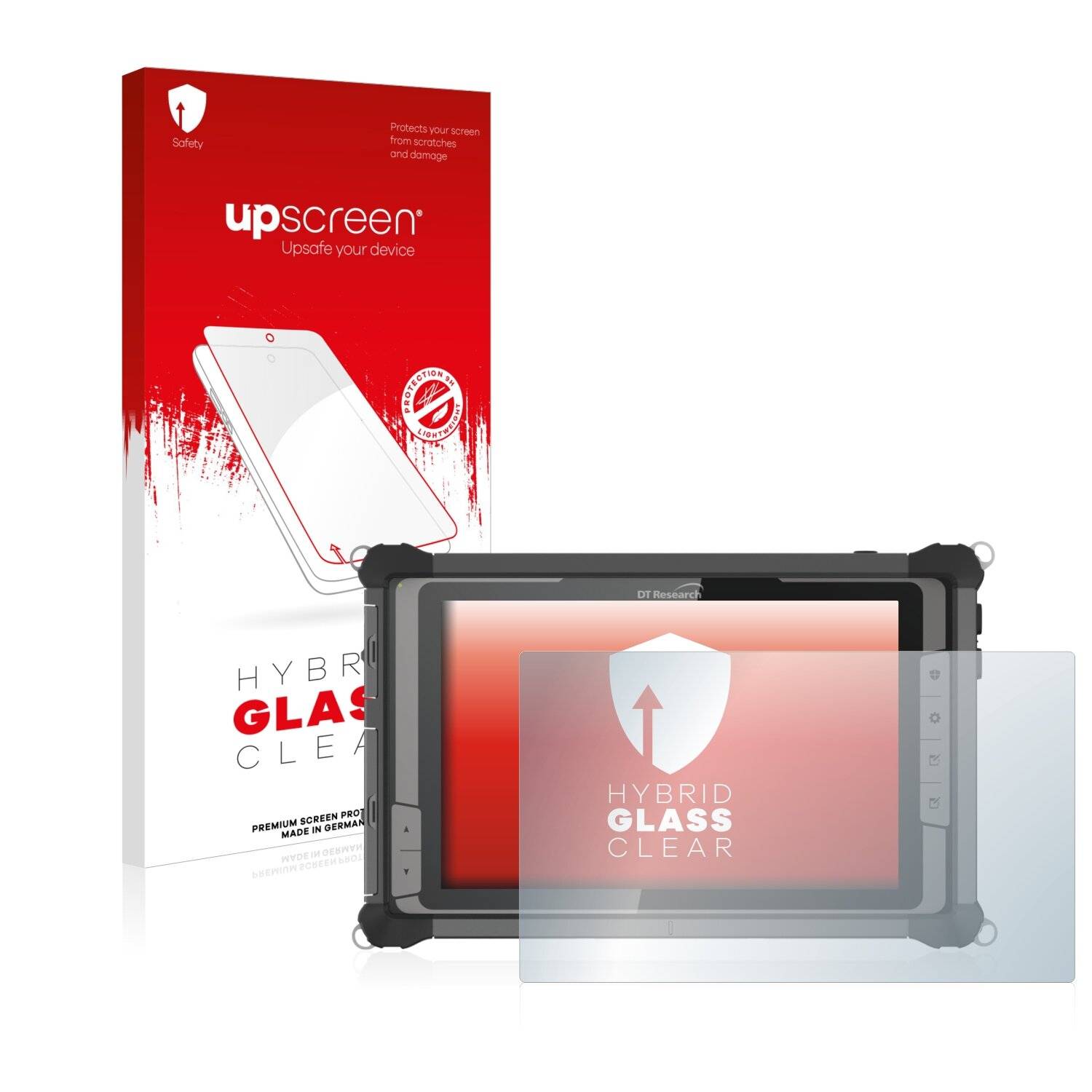 upscreen Hybrid Glass Clear Premium Schutzglas Folie für DT Research