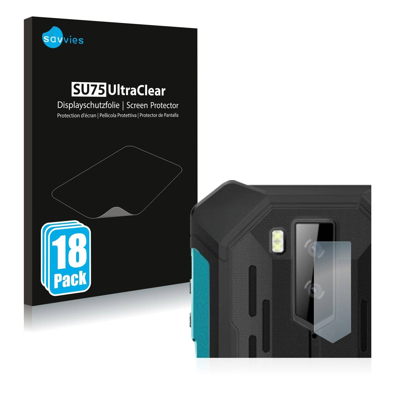 18x Savvies SU75 Displayschutzfolie für Ulefone Armor X9 (NUR