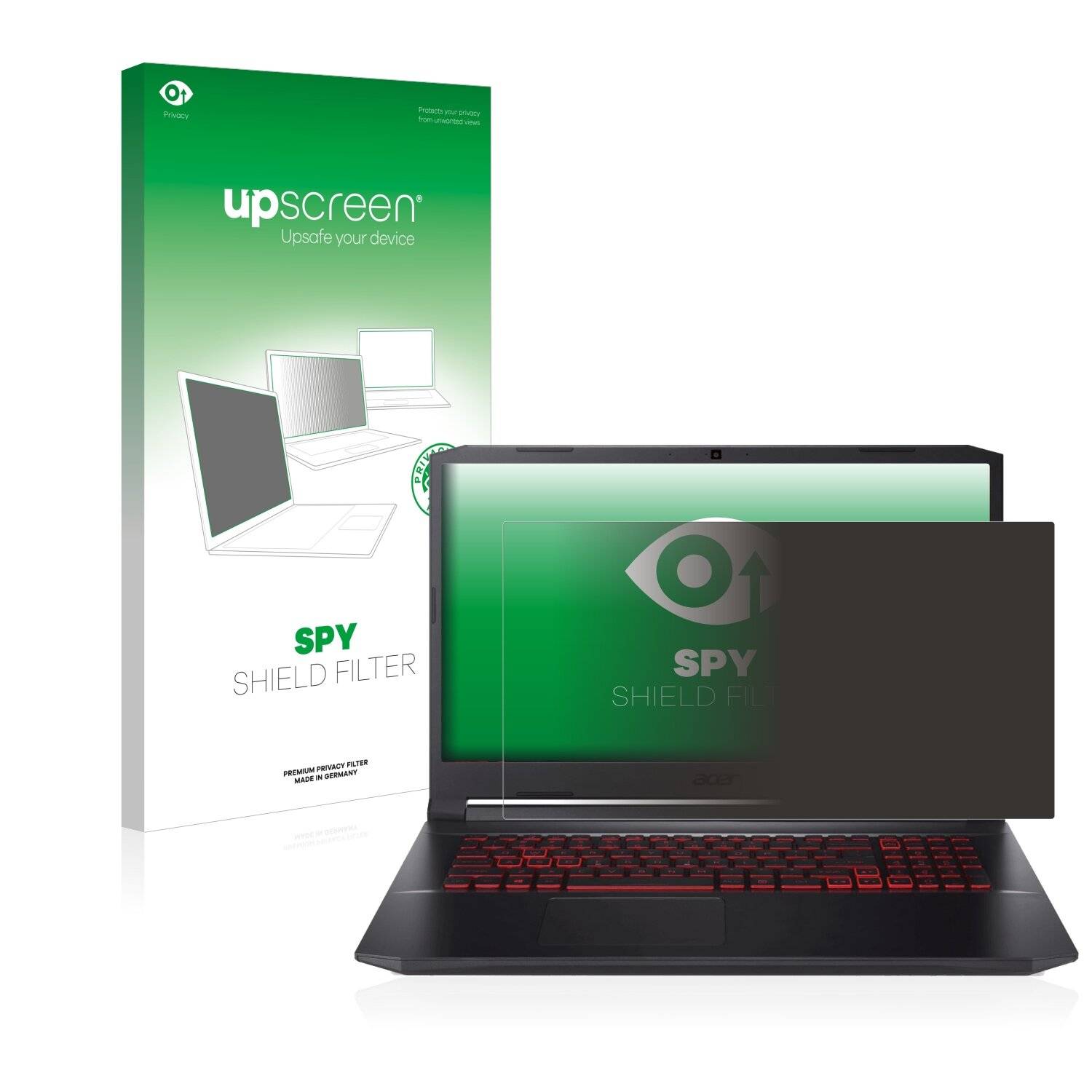 upscreen Spy Shield Filter Premium Blickschutzfilter für Acer Nitro 5