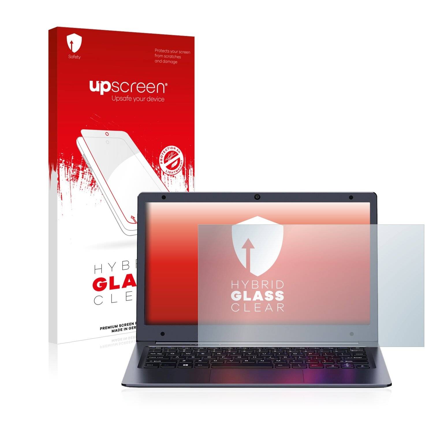 upscreen Hybrid Glass Clear Premium Schutzglas Folie für Chuwi HeroBook