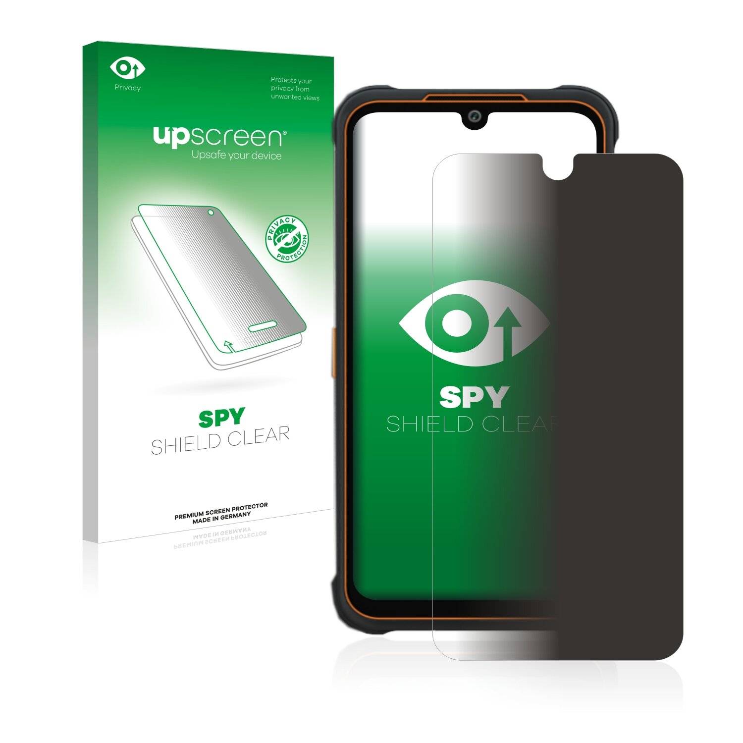 upscreen Spy Shield Clear Premium Blickschutzfolie für AGM Glory