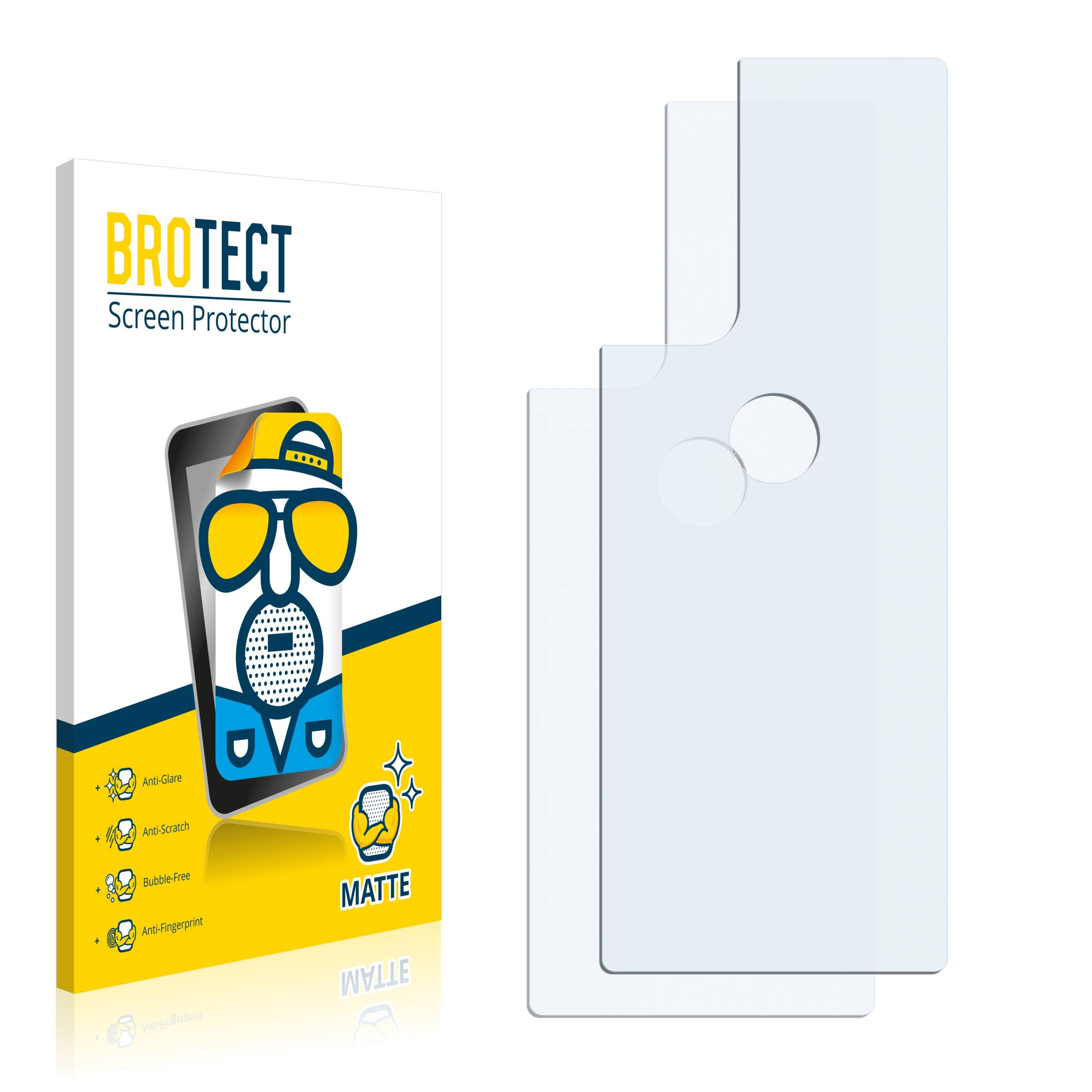2x BROTECT Matte Displayschutzfolie für Motorola Edge 20 Pro (Rückseite) - Entspiegelt,