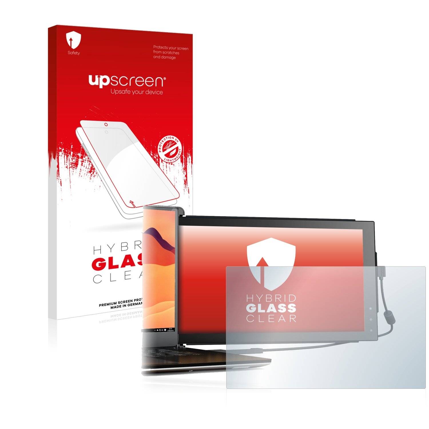 upscreen Hybrid Glass Clear Premium Schutzglas Folie für Mobile Pixels Trio Max