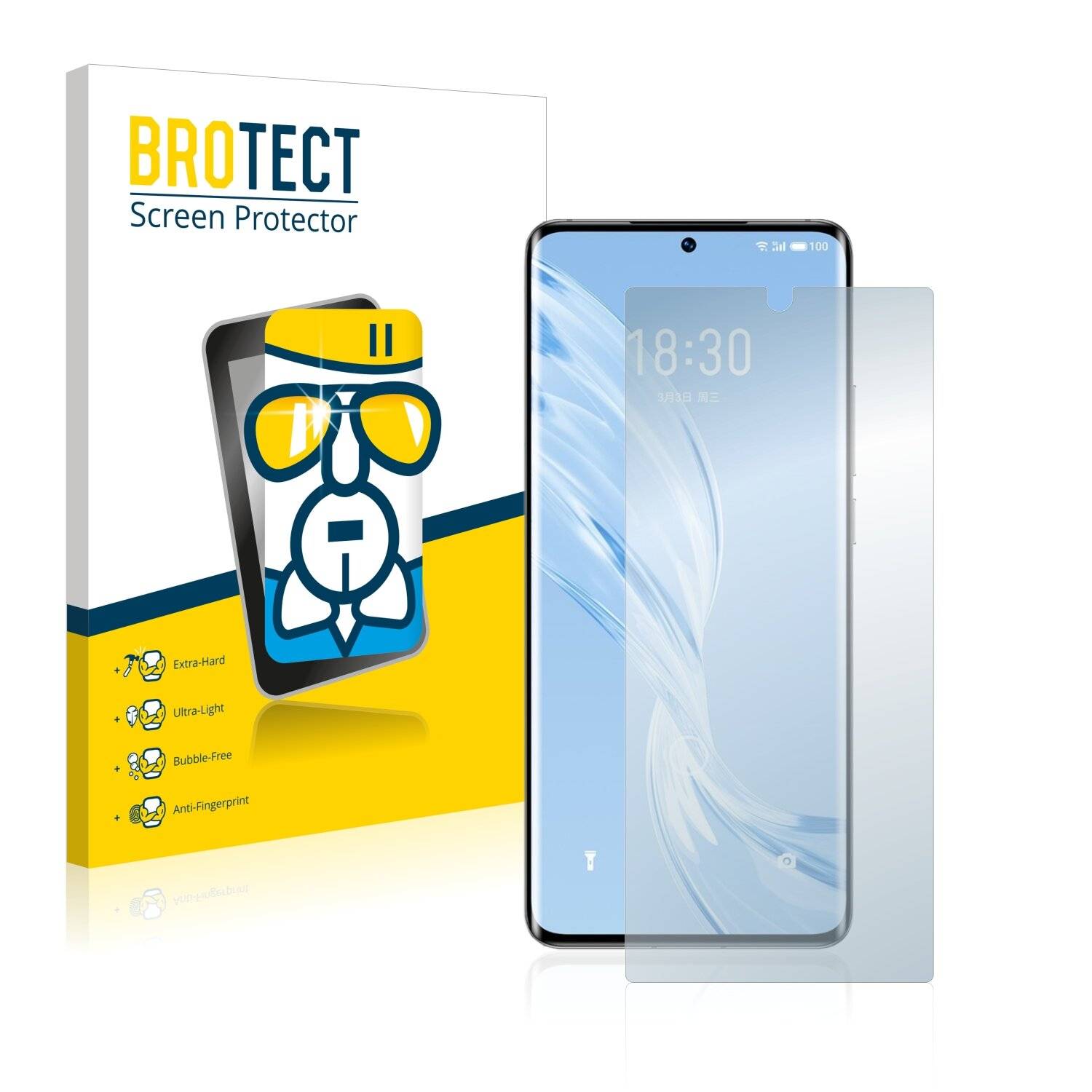 BROTECT AirGlass Schutzglas Folie für Meizu 18