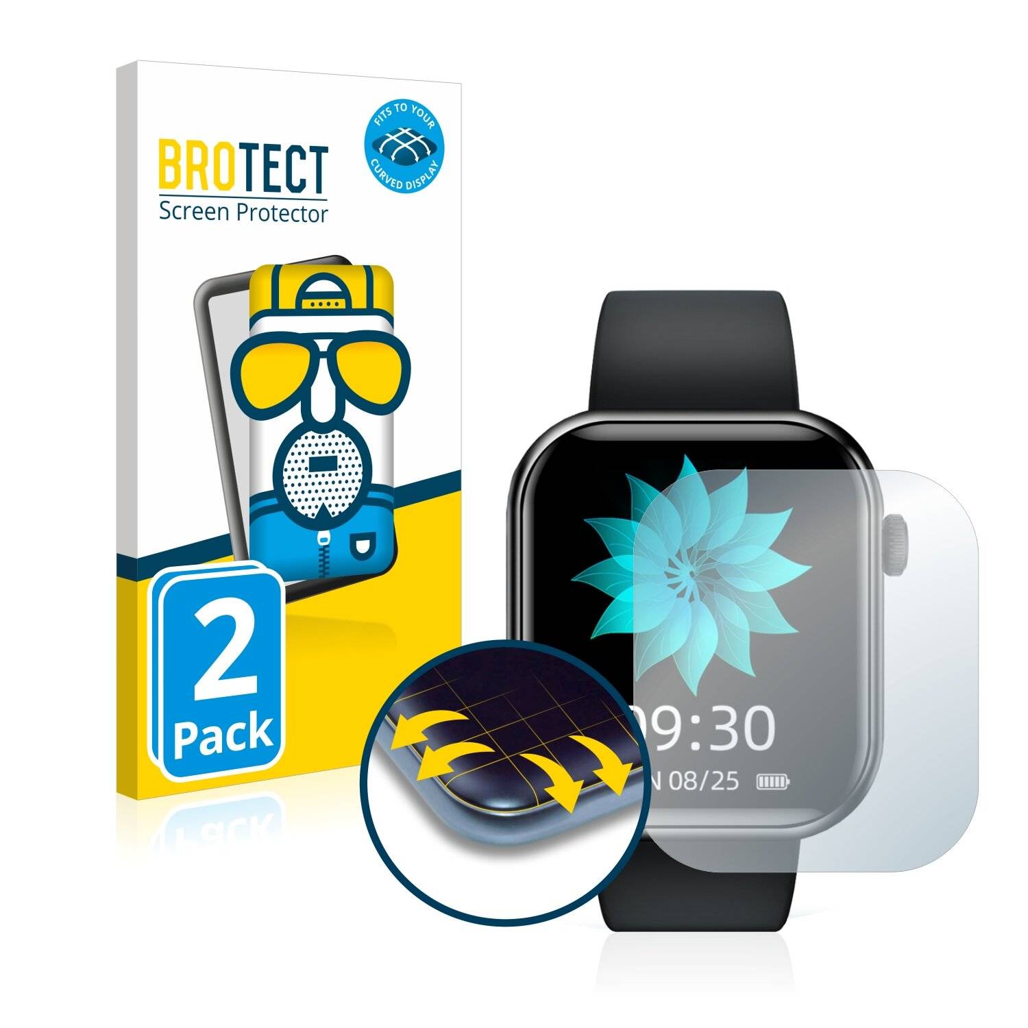 2x BROTECT Flex Matte Full-Cover Displayschutzfolie für Cubot