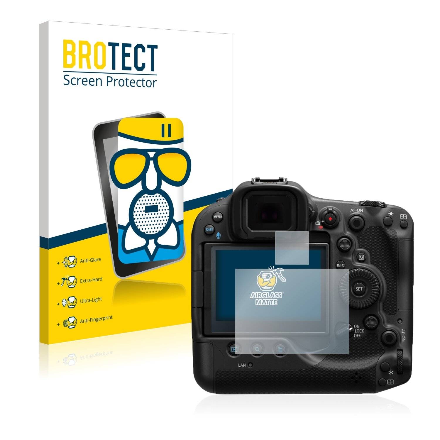 BROTECT AirGlass Matte Schutzglas Folie für Canon EOS