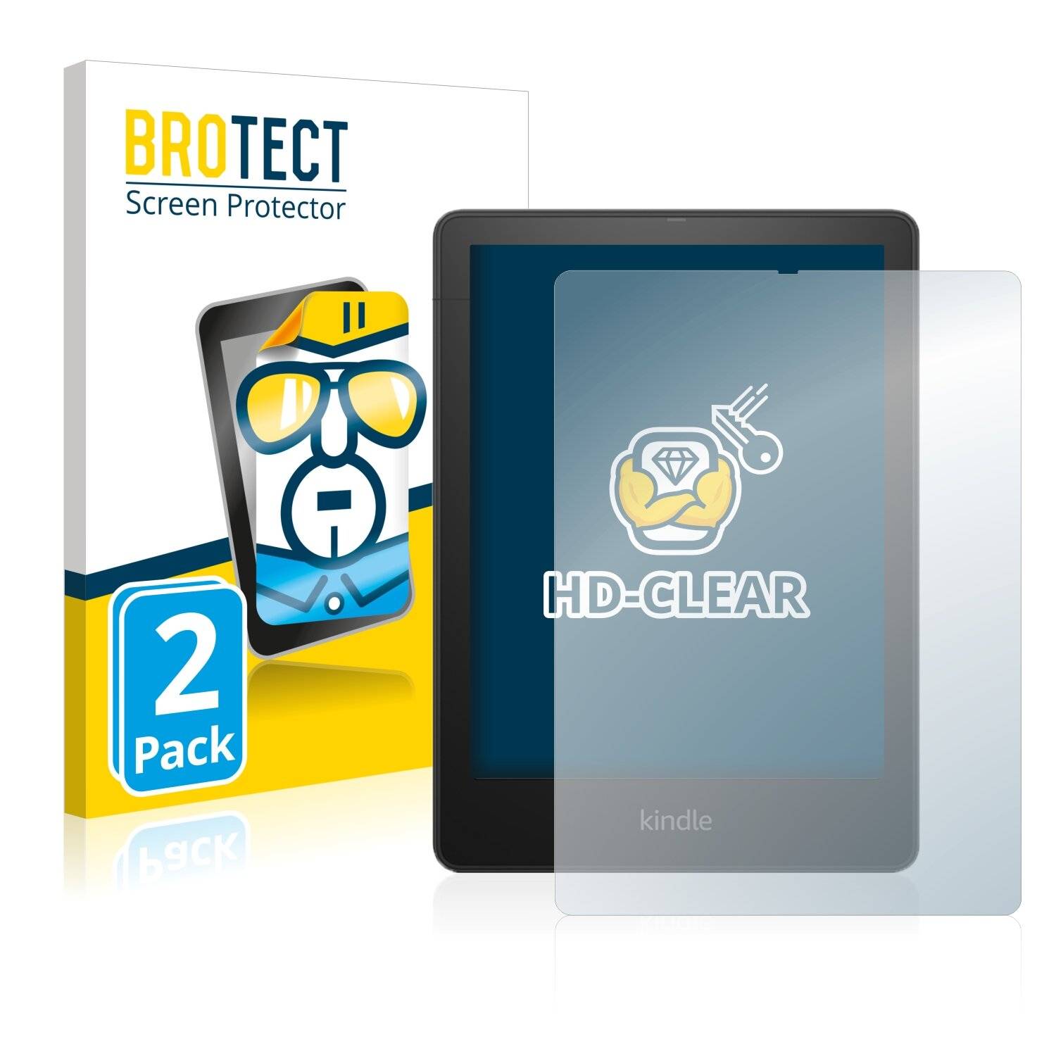 2x BROTECT HD-Clear Displayschutzfolie für Amazon Kindle Paperwhite Signature