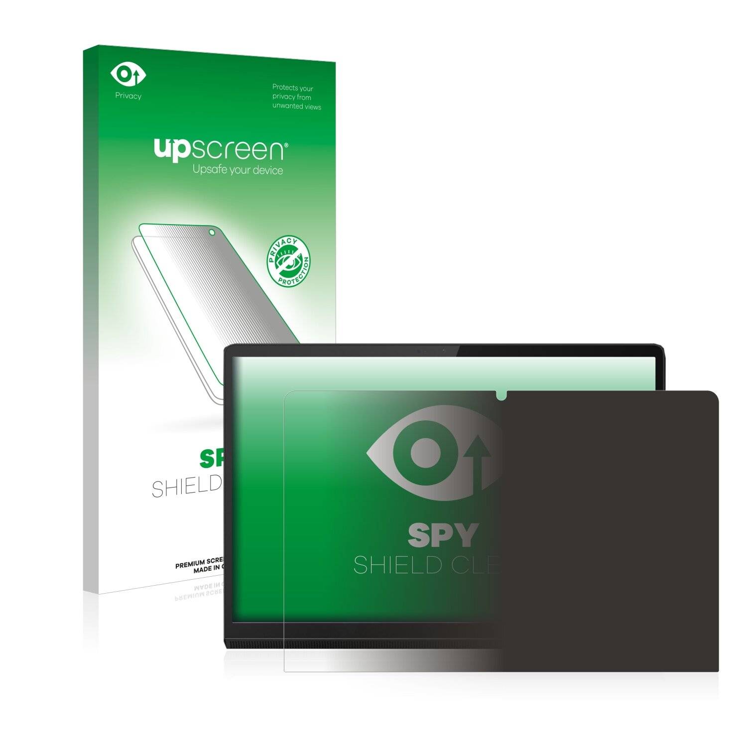 upscreen Spy Shield Clear Premium Blickschutzfolie für Lenovo Yoga Tab