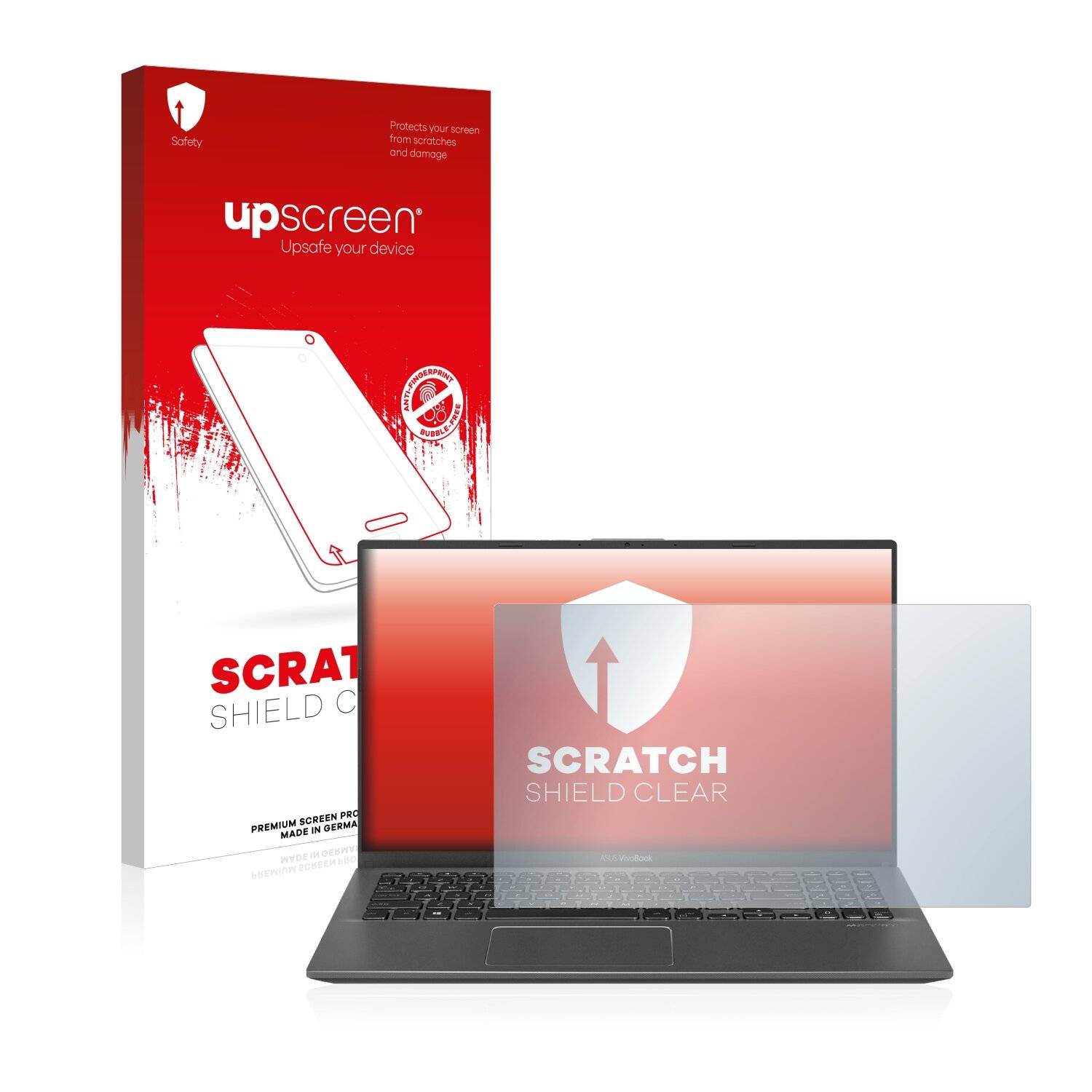 upscreen Scratch Shield Clear Premium Displayschutzfolie für Asus VivoBook 15