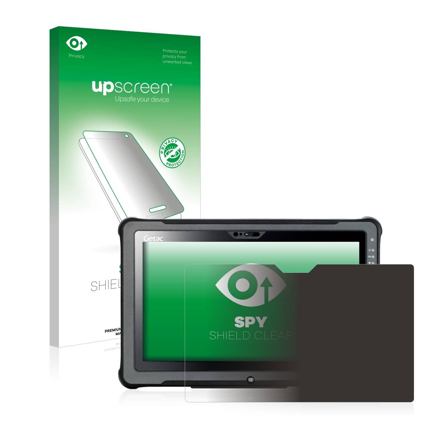 upscreen Spy Shield Clear Premium Blickschutzfolie für Getac F110