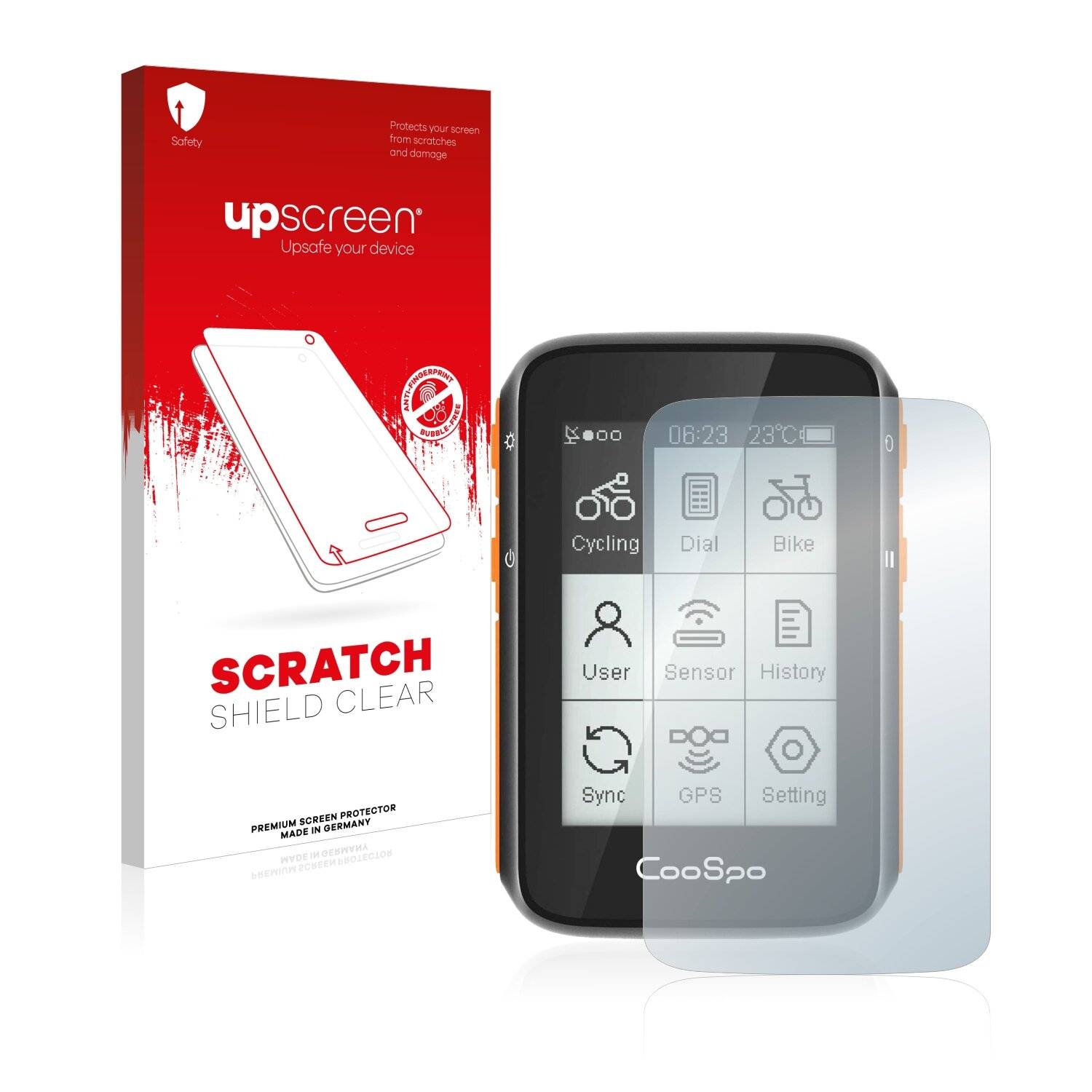 upscreen Scratch Shield Clear Premium Displayschutzfolie für CooSpo