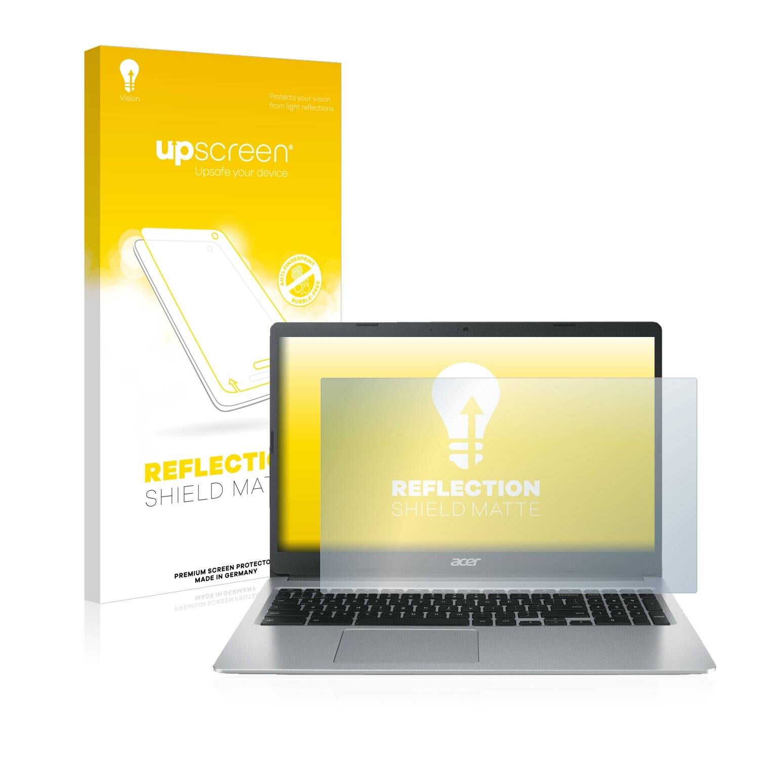 upscreen Reflection Shield Matte Premium Displayschutzfolie für Acer Chromebook 315