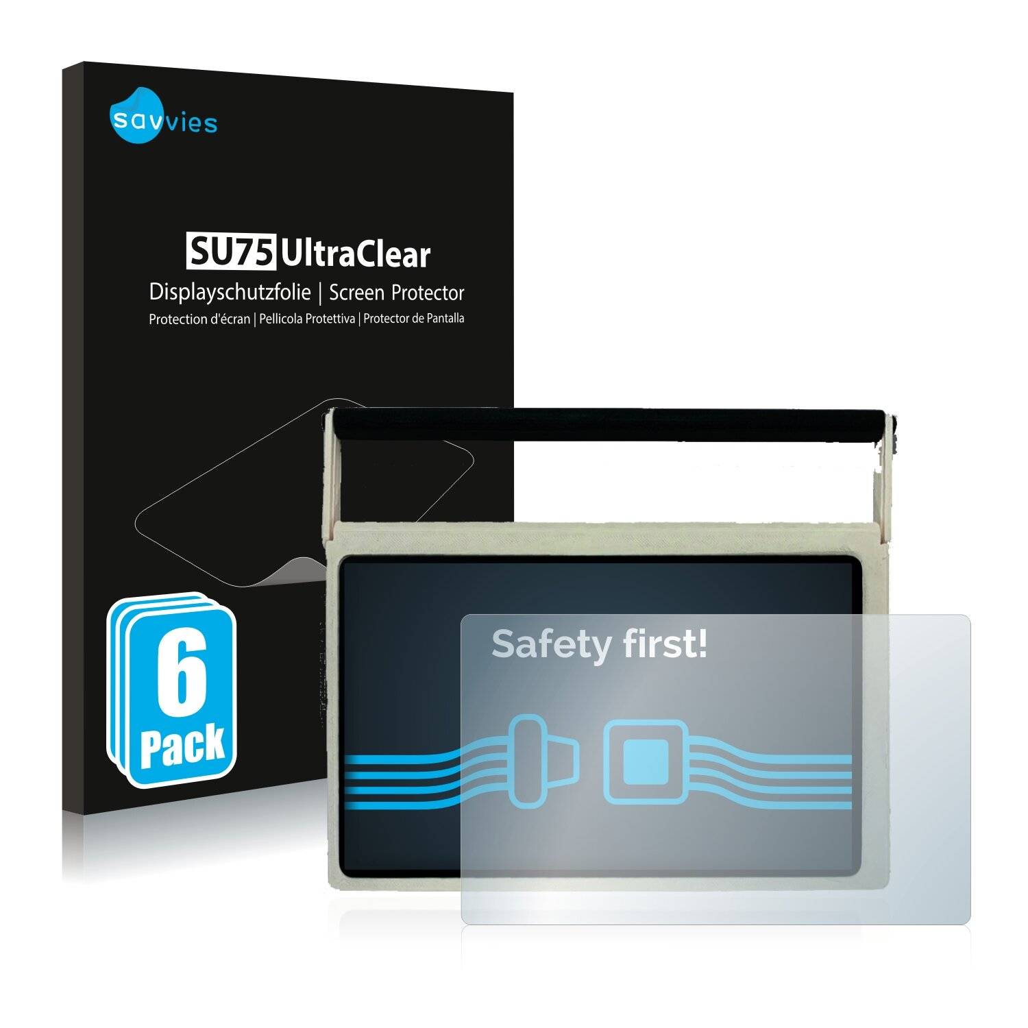 6x Savvies SU75 Displayschutzfolie für Raspberry CutiePi