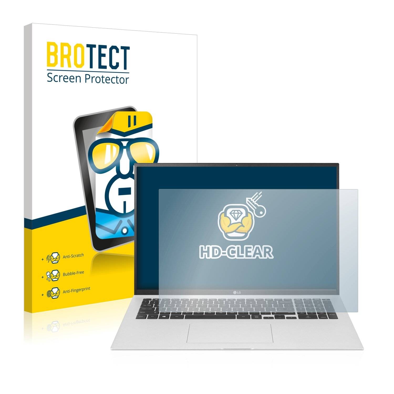 BROTECT HD-Clear Displayschutzfolie für LG gram 16''