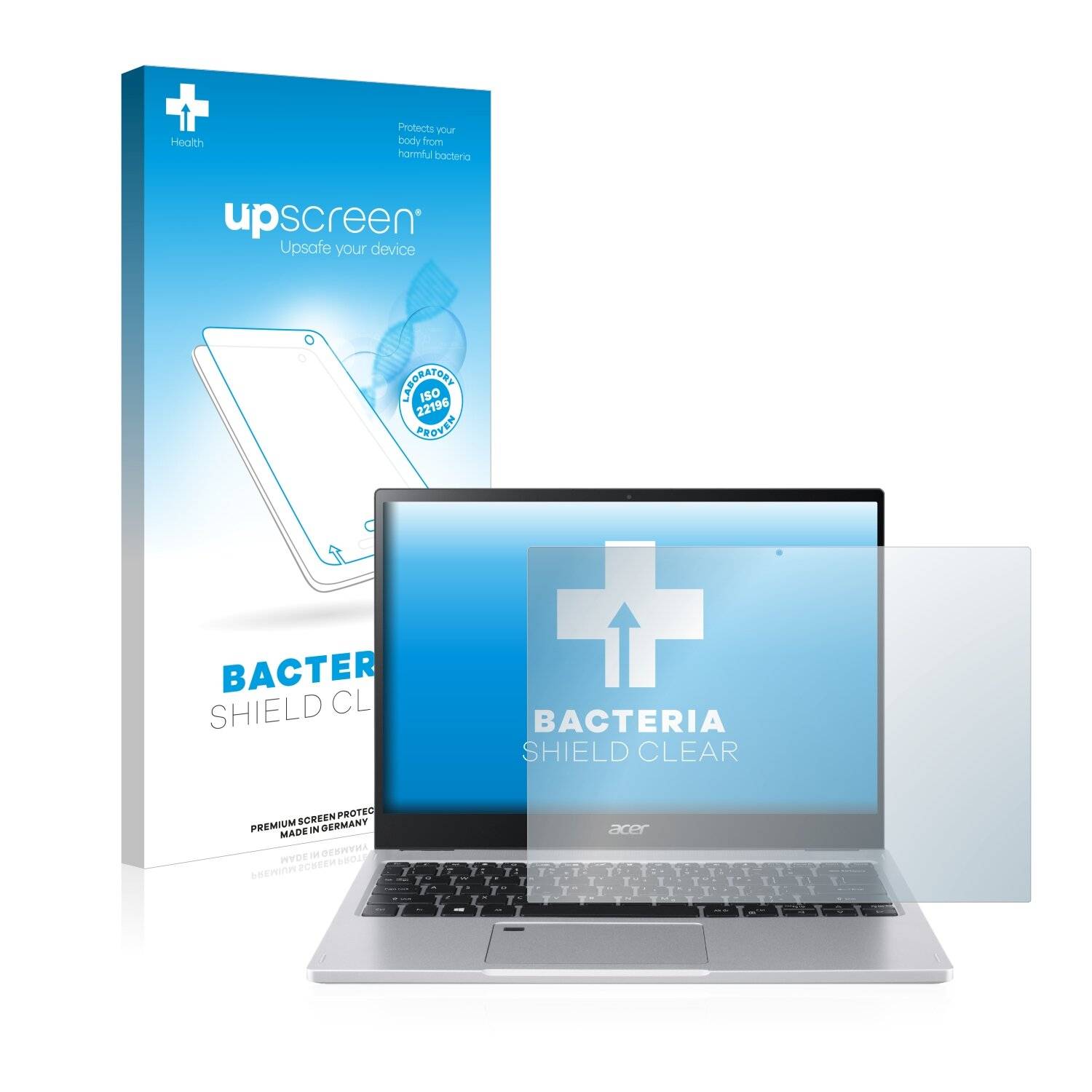 upscreen Bacteria Shield Clear Premium Antibakterielle Displayschutzfolie für Acer Spin 3
