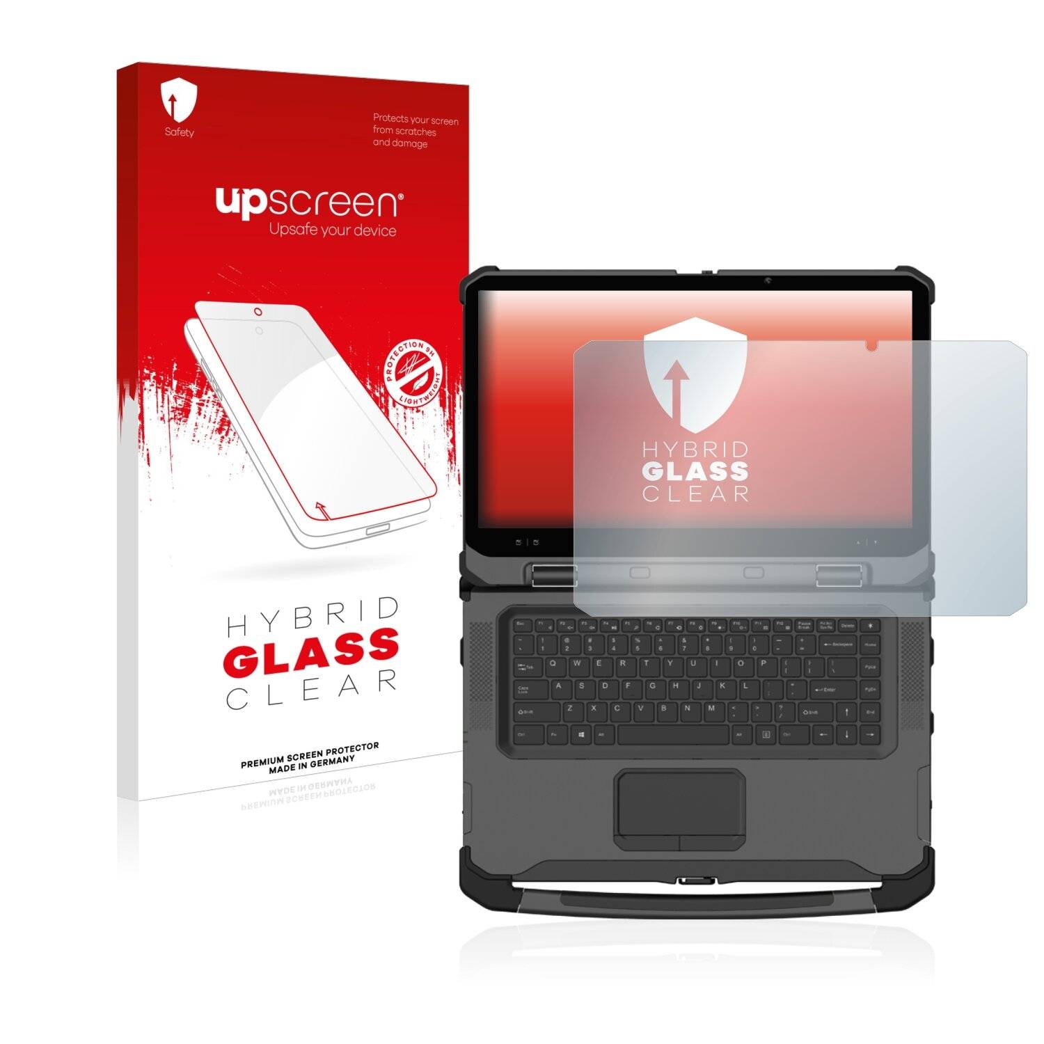 upscreen Hybrid Glass Clear Premium Schutzglas Folie für DT Research