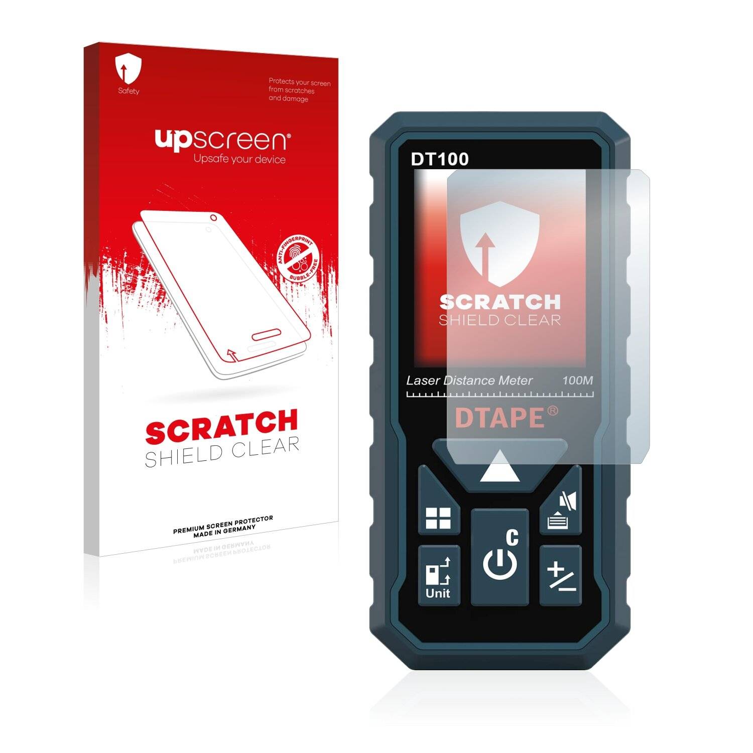 upscreen Scratch Shield Clear Premium Displayschutzfolie für Dtape