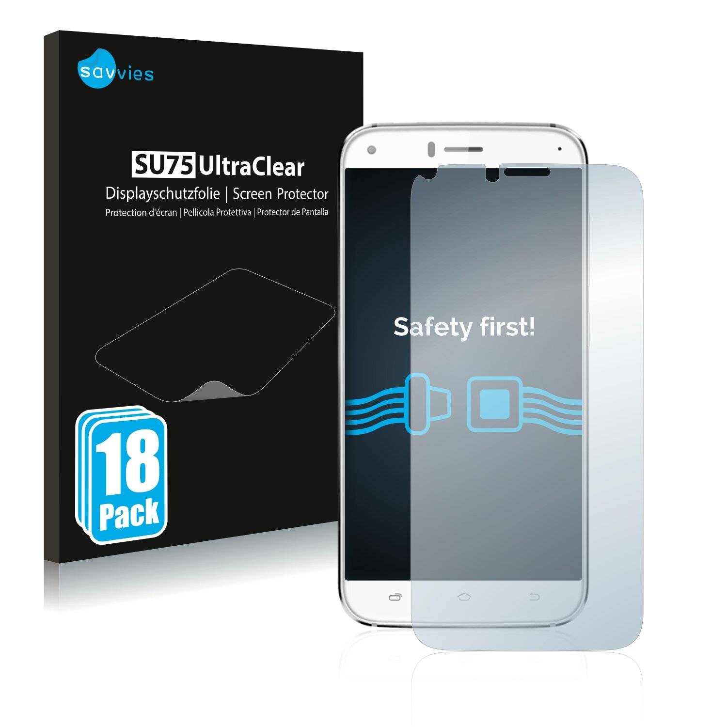 18x Savvies SU75 Displayschutzfolie für UMi