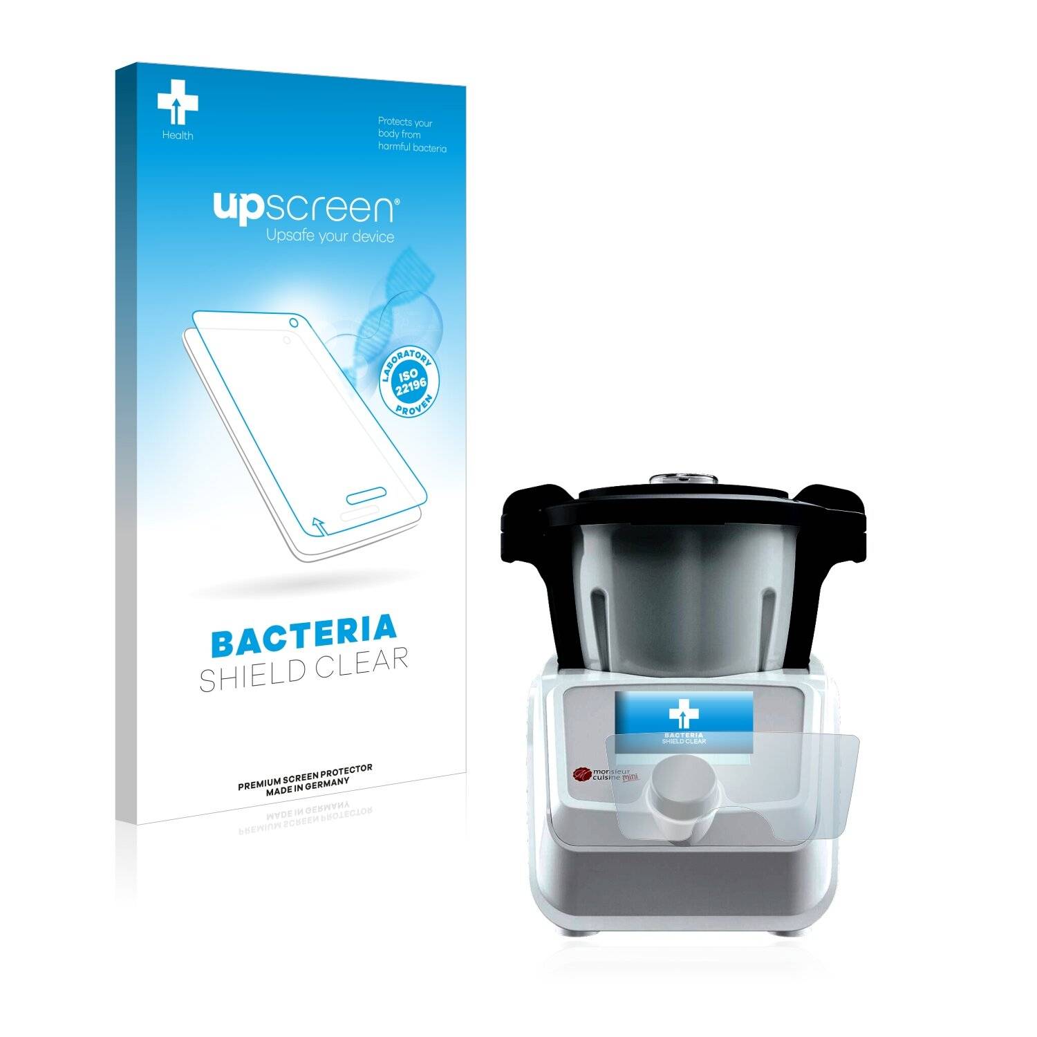 upscreen Bacteria Shield Clear Premium Antibakterielle Displayschutzfolie für SilverCrest
