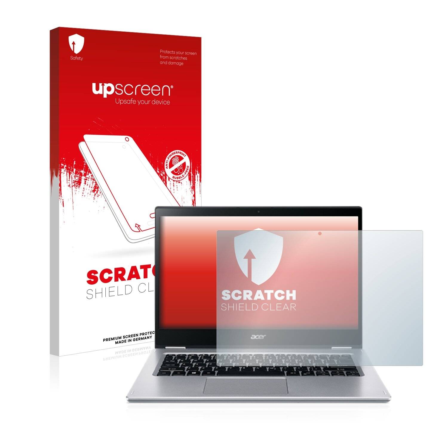 upscreen Scratch Shield Clear Premium Displayschutzfolie für Acer Spin