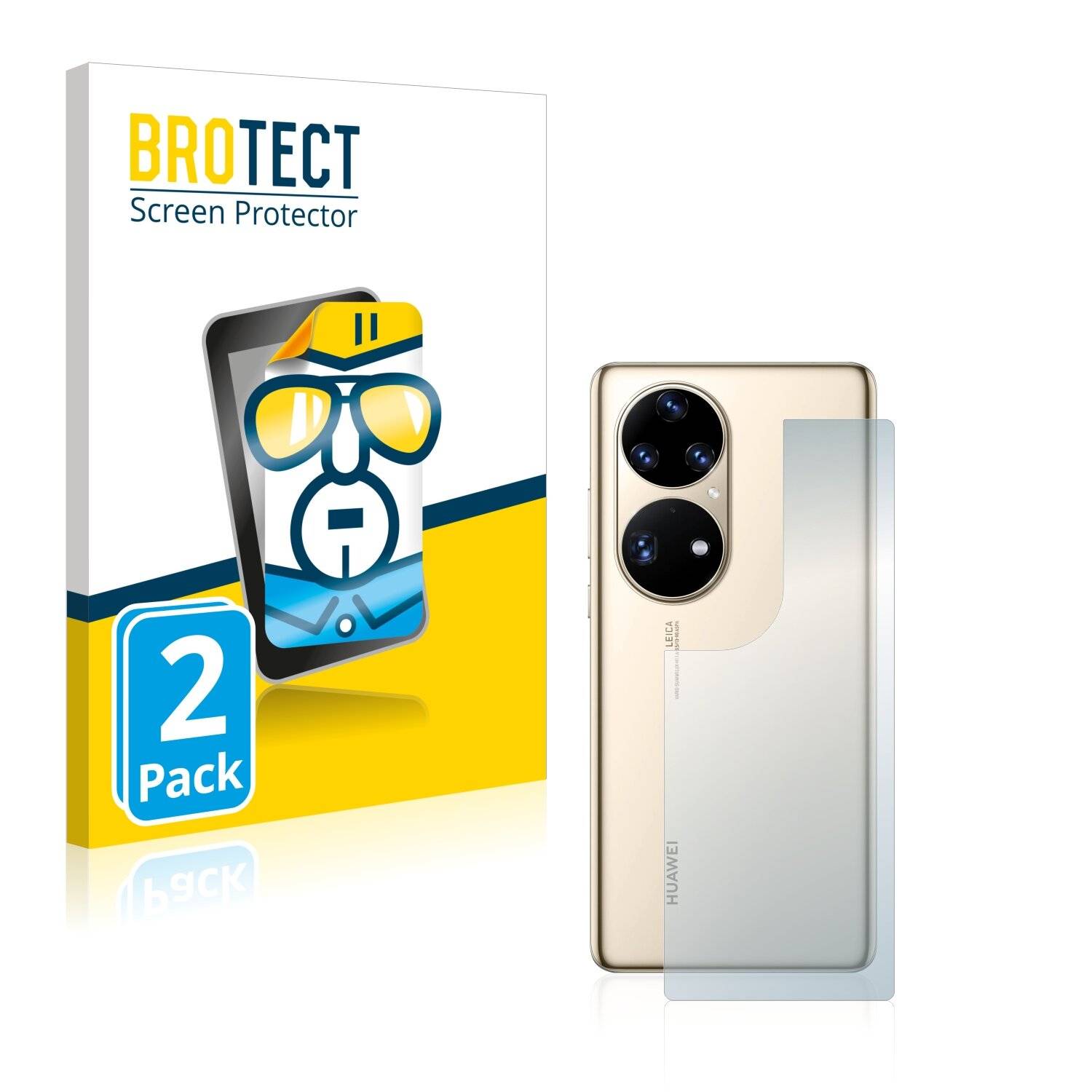 2x BROTECT HD-Clear Displayschutzfolie für Huawei P50 Pro
