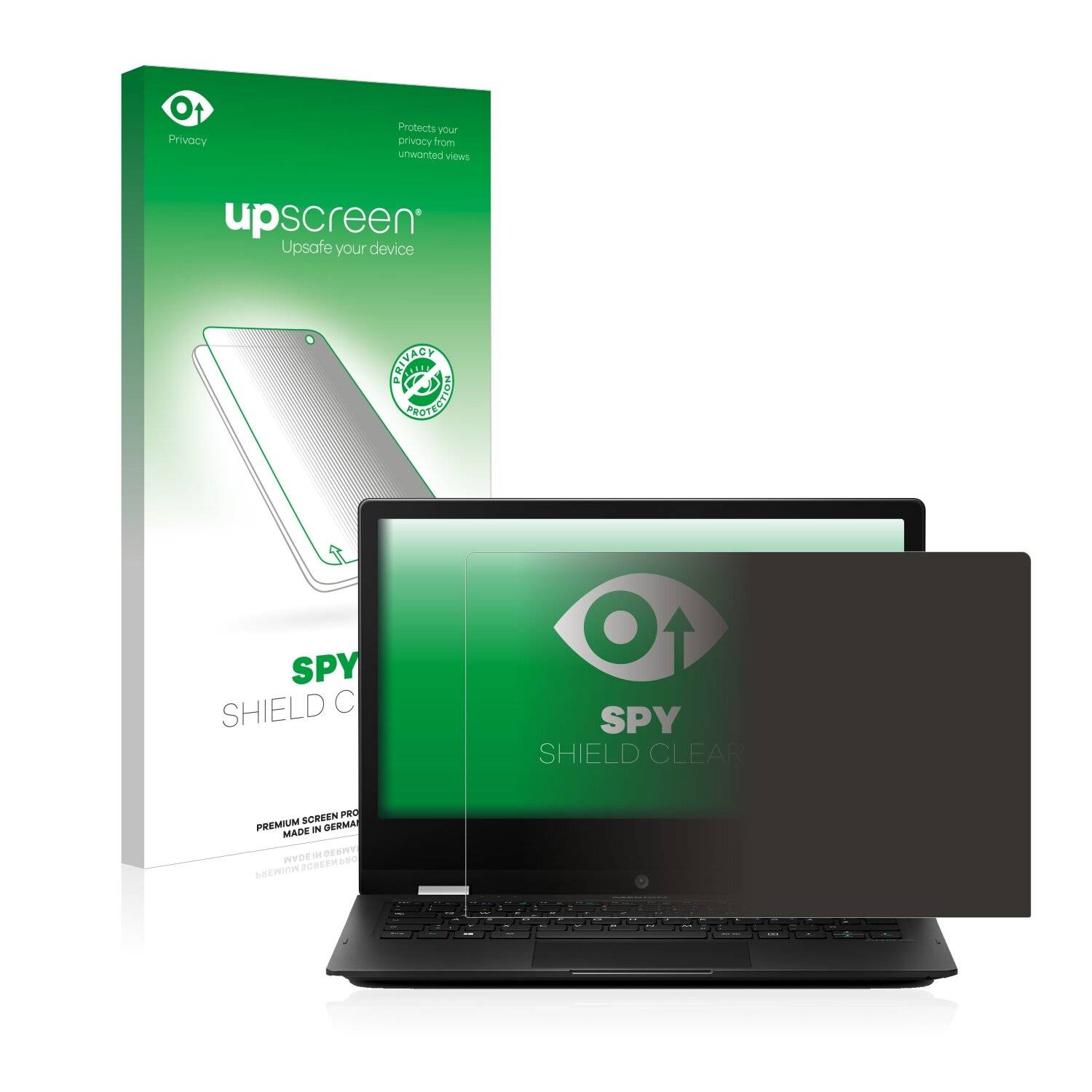 upscreen Spy Shield Clear Premium Blickschutzfolie für Medion Akoya