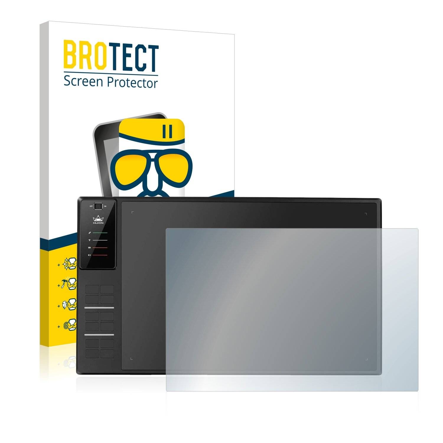 BROTECT AirGlass Matte Schutzglas Folie für Huion Inspiroy WH1409