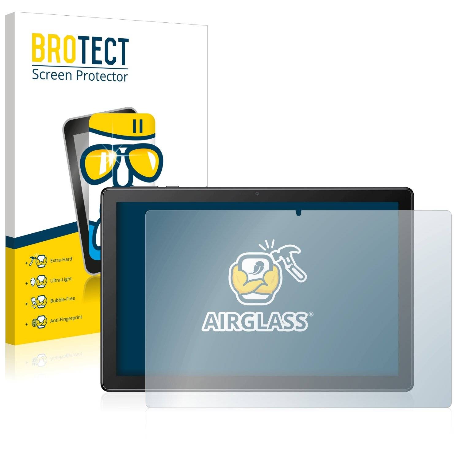 BROTECT AirGlass Schutzglas Folie für Alcatel 3T 10 4G