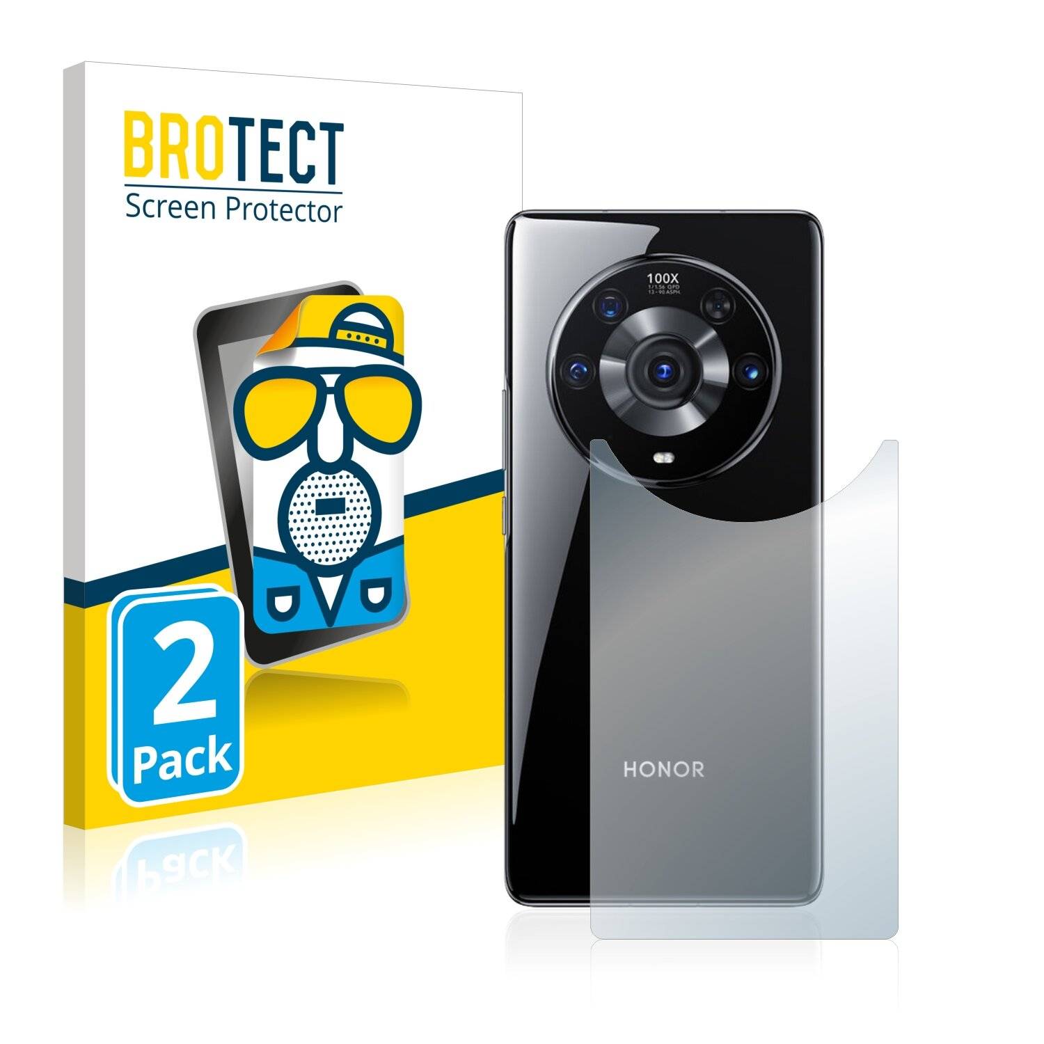 2x BROTECT Matte Displayschutzfolie für Honor Magic 3 (Rückseite) - Entspiegelt,