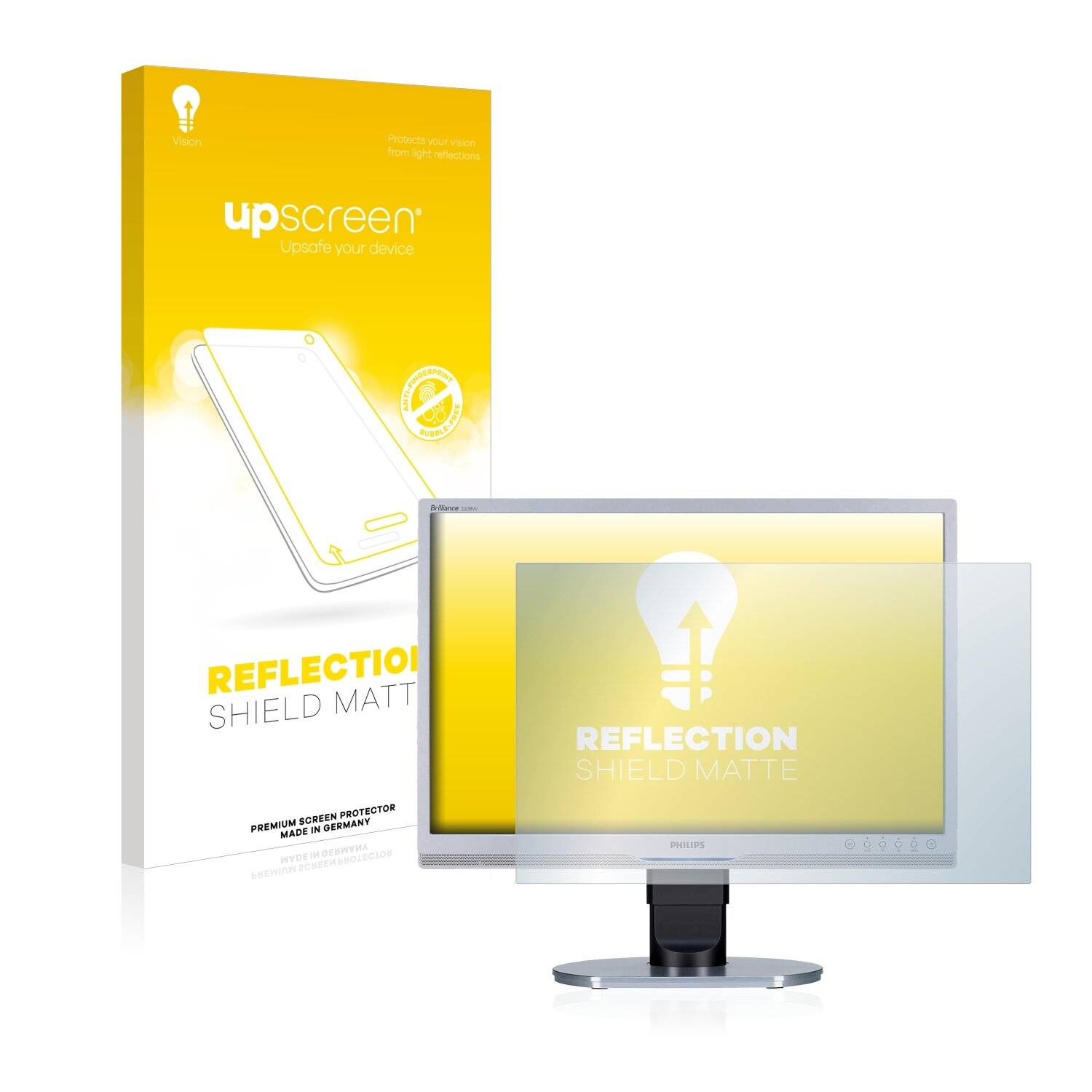 upscreen Reflection Shield Matte Premium Displayschutzfolie für Philips Brilliance