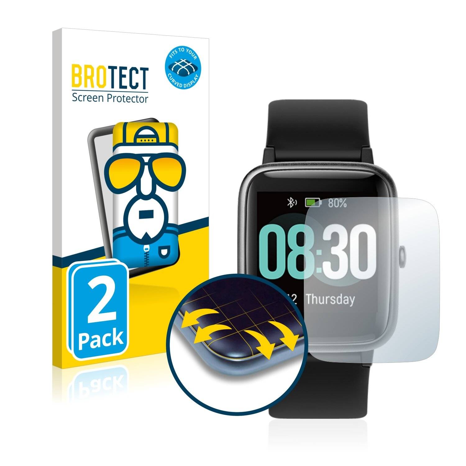 2x BROTECT Flex Full-Cover Displayschutzfolie für Willful