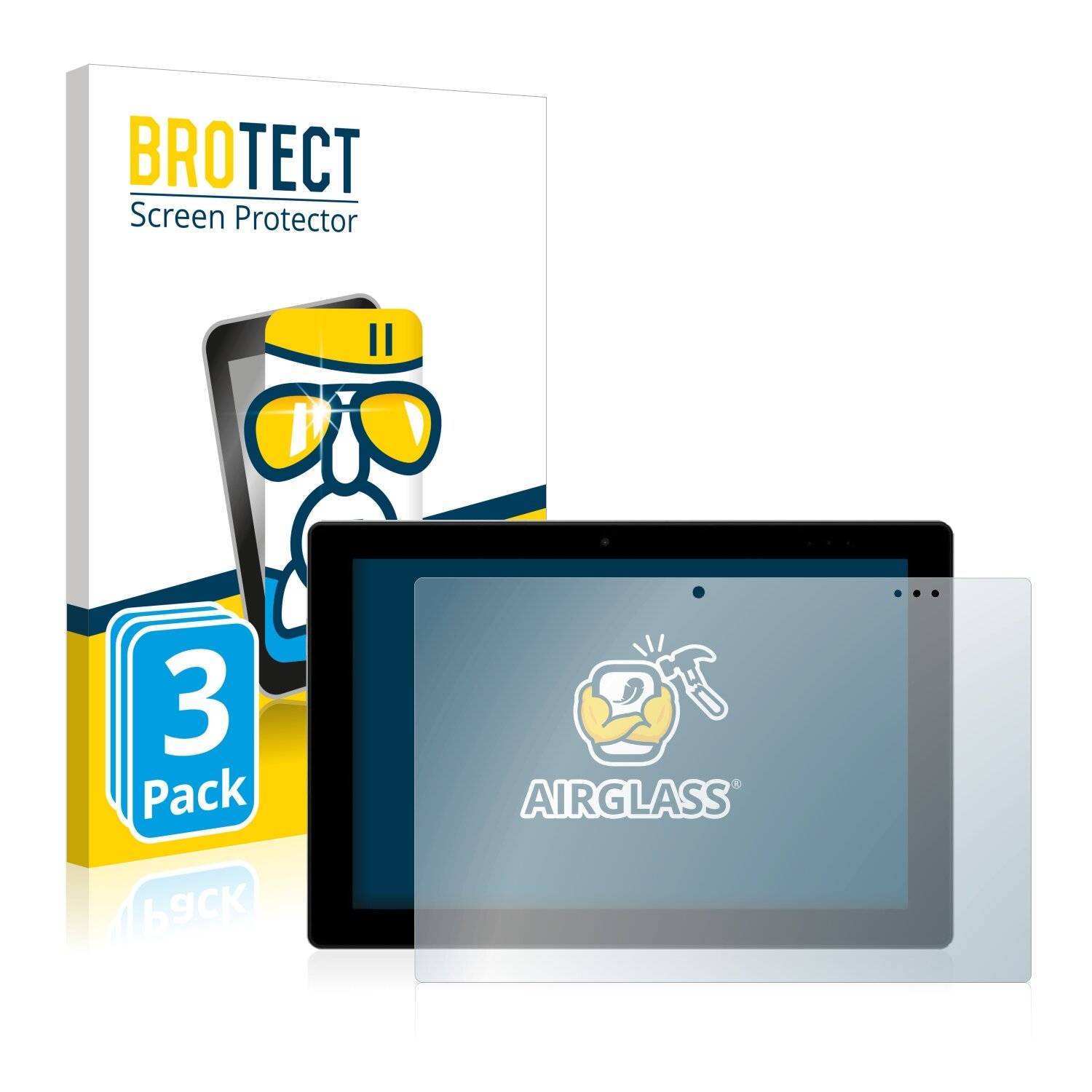 3x BROTECT AirGlass Schutzglas Folie für Alldocube iwork