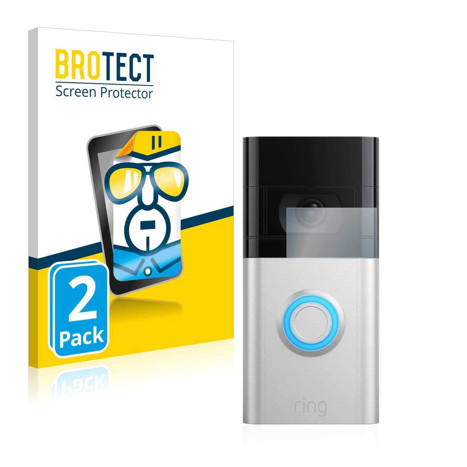 2x BROTECT HD-Clear Displayschutzfolie für Ring Video Doorbell