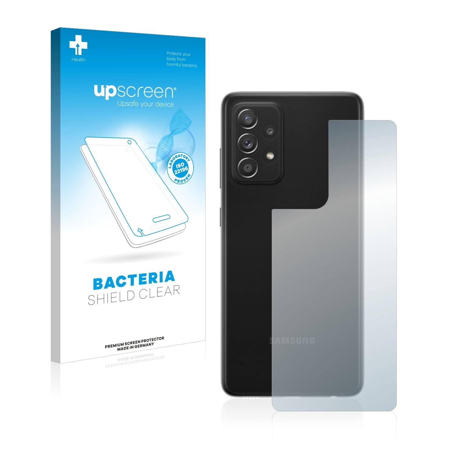 upscreen Bacteria Shield Clear Premium Antibakterielle Displayschutzfolie für Samsung Galaxy