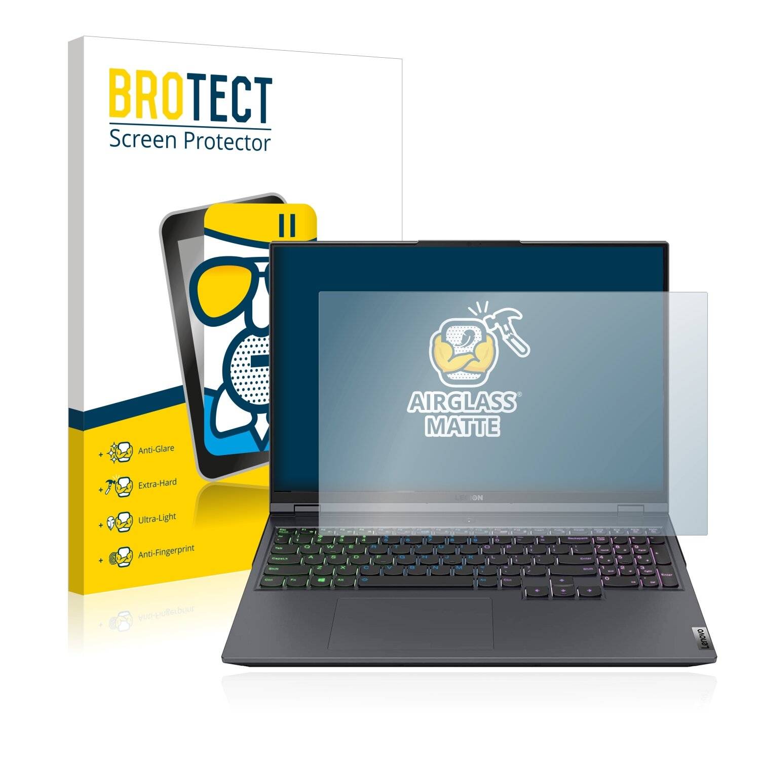 BROTECT AirGlass Matte Schutzglas Folie für Lenovo Legion 5