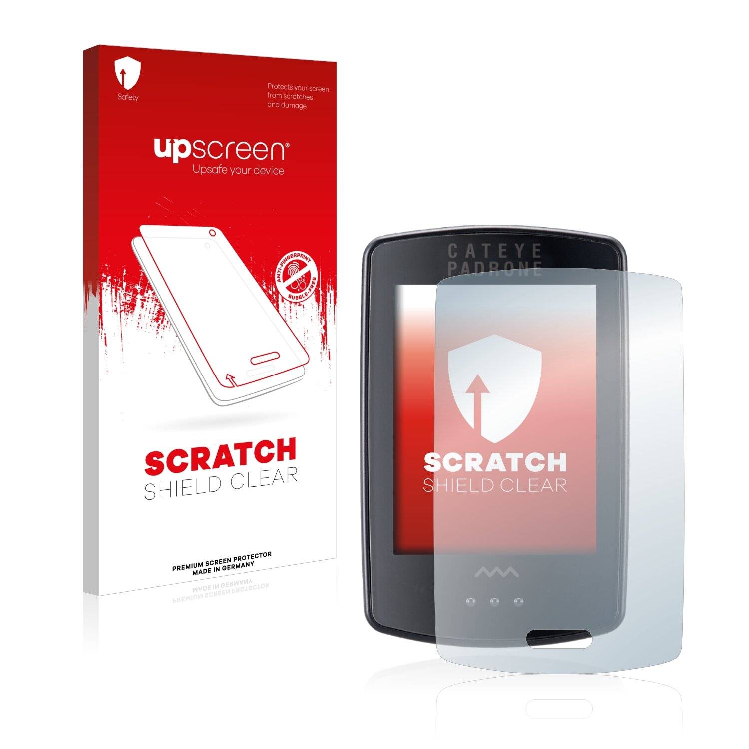 upscreen Scratch Shield Clear Premium Displayschutzfolie für Cateye Padrone Stealth