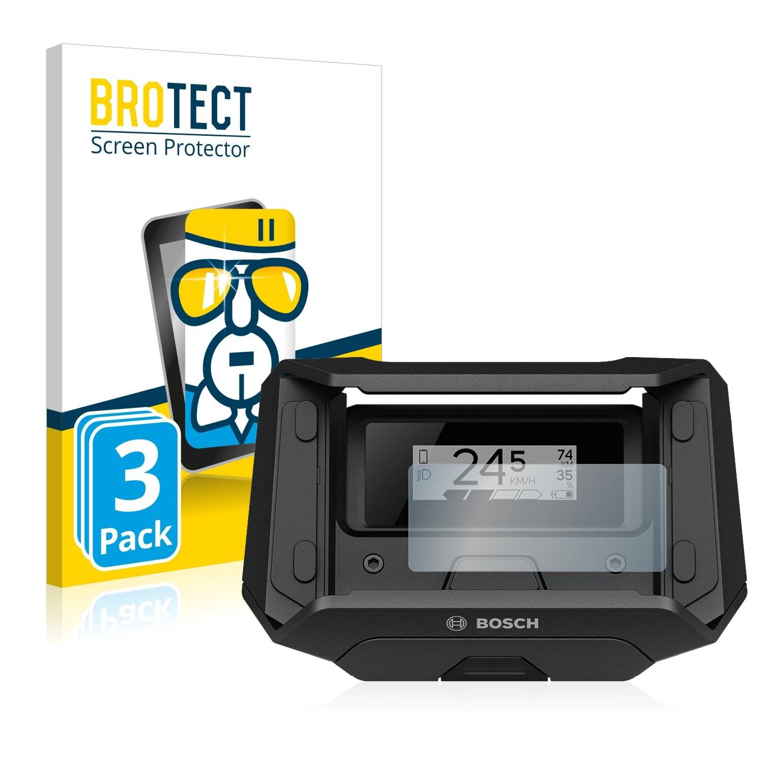 3x BROTECT AirGlass Schutzglas Folie für Bosch SmartphoneHub