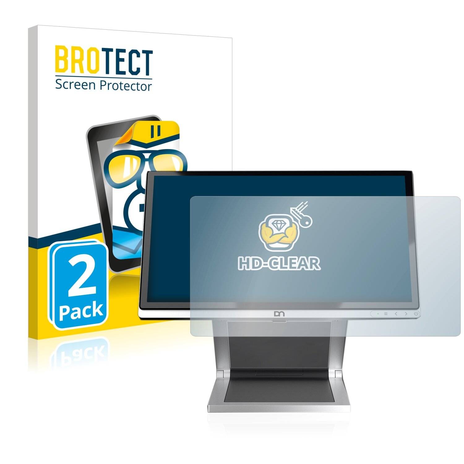 2x BROTECT HD-Clear Displayschutzfolie für Diebold Nixdorf