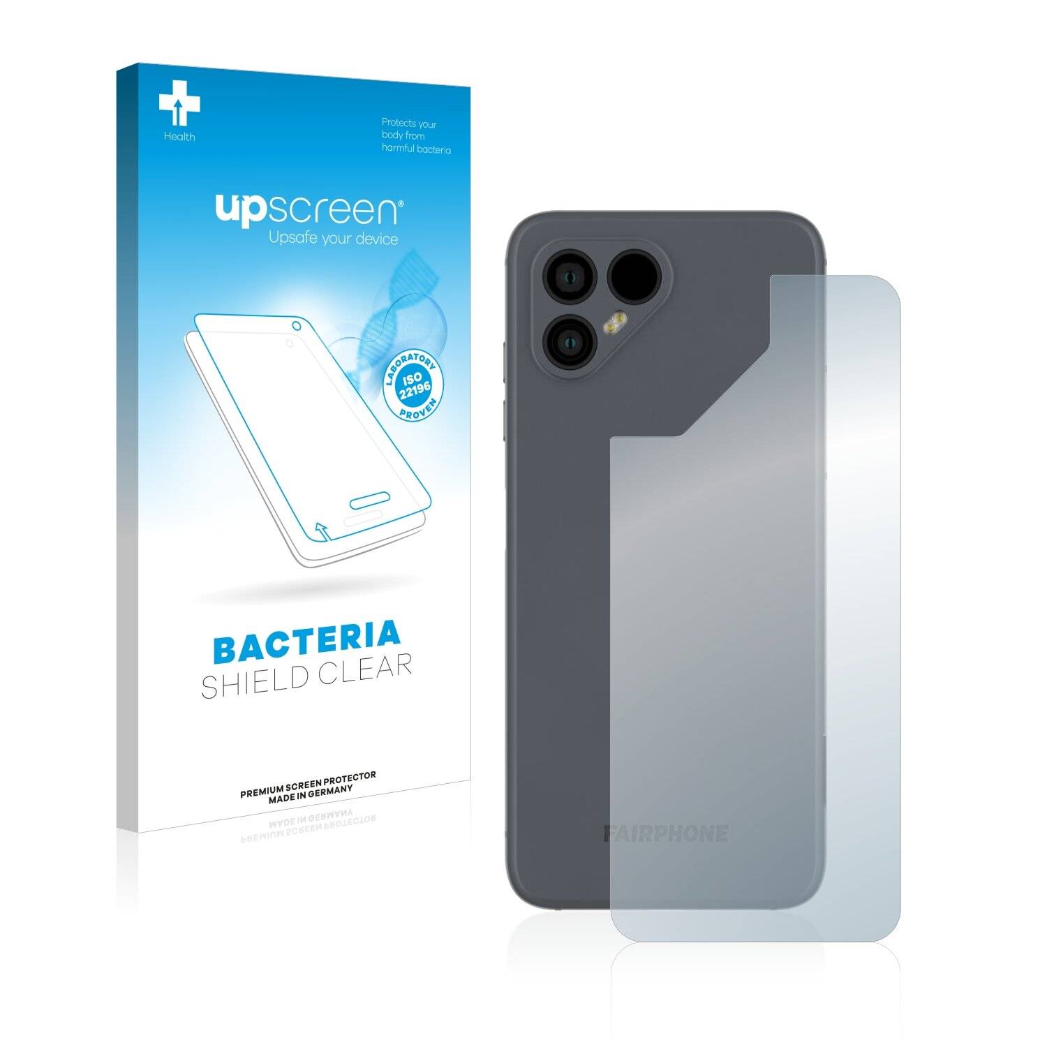upscreen Bacteria Shield Clear Premium Antibakterielle Displayschutzfolie für Fairphone 4