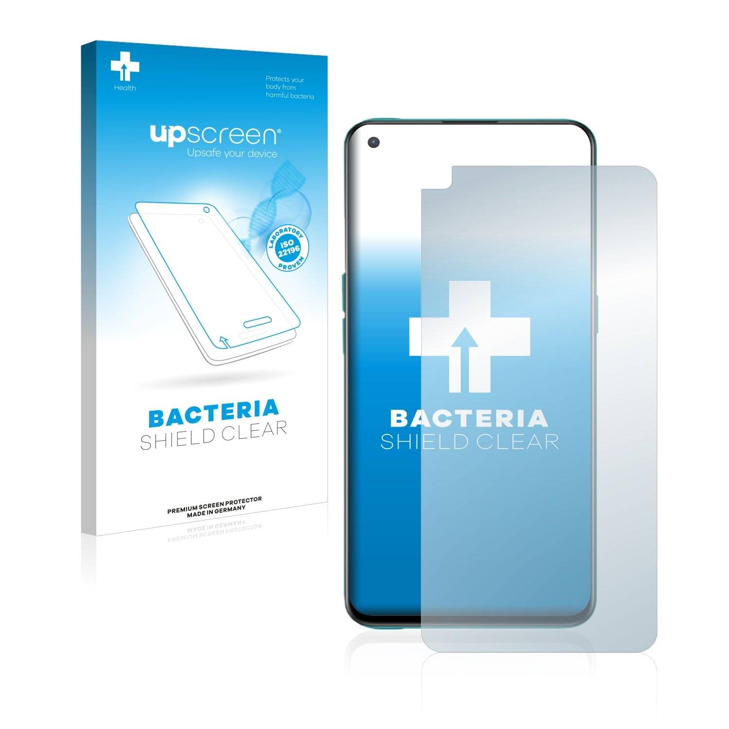 upscreen Bacteria Shield Clear Premium Antibakterielle Displayschutzfolie für OnePlus Nord