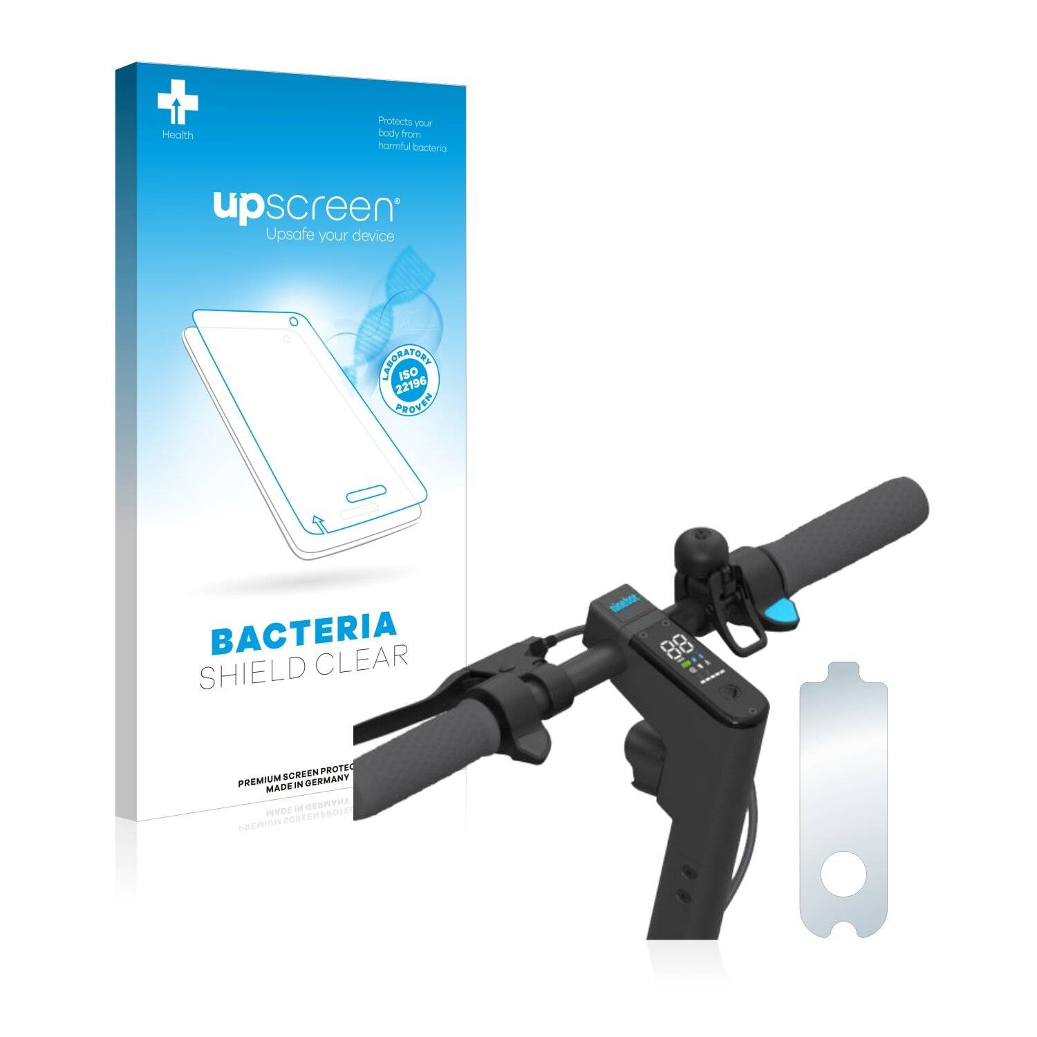 upscreen Bacteria Shield Clear Premium Antibakterielle Displayschutzfolie für Segway Ninebot