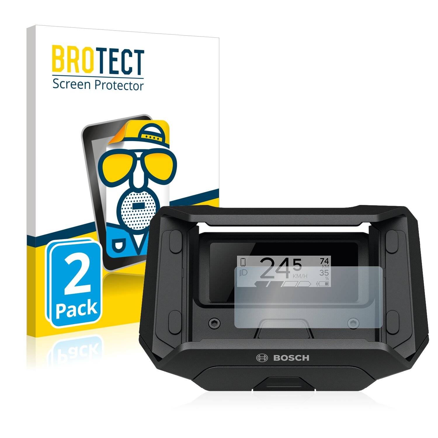 2x BROTECT Matte Displayschutzfolie für Bosch SmartphoneHub CUI100 - Entspiegelt,